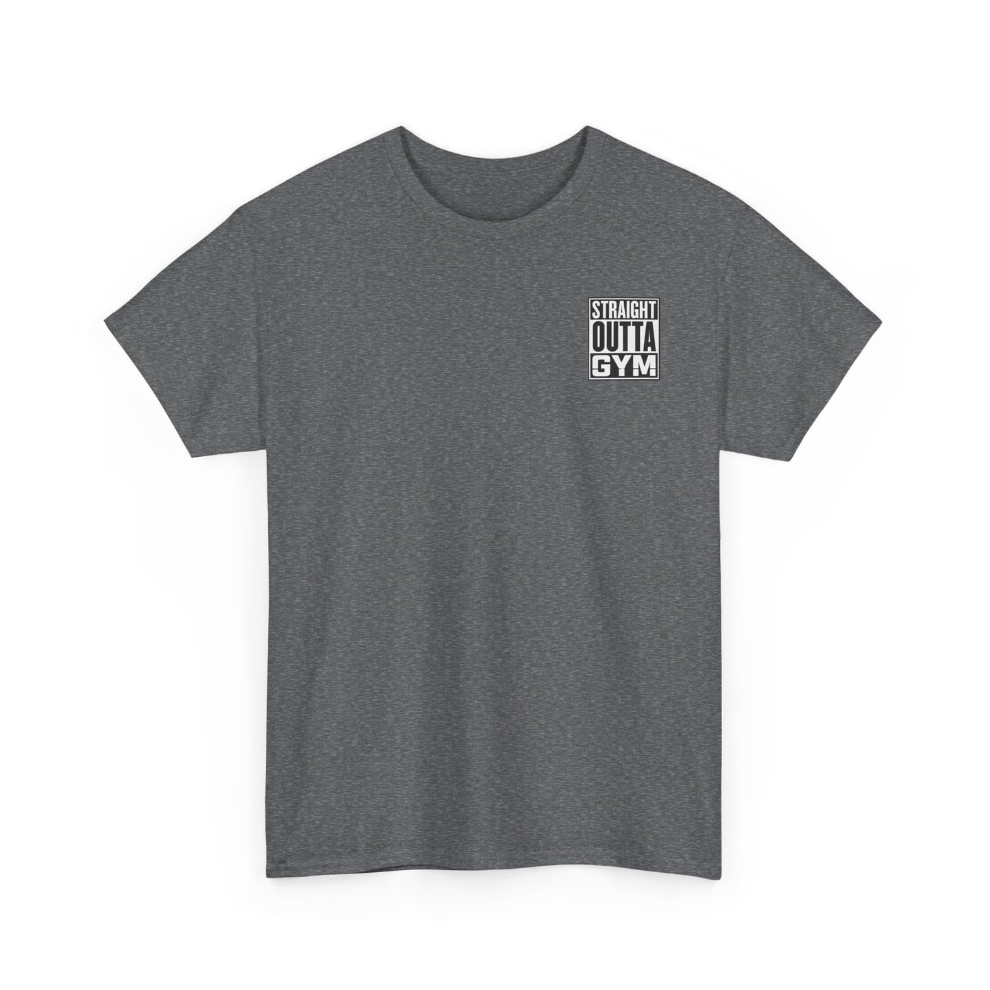 Straight Outta Gym Workout Motivational T-Shirt Cotton Tee