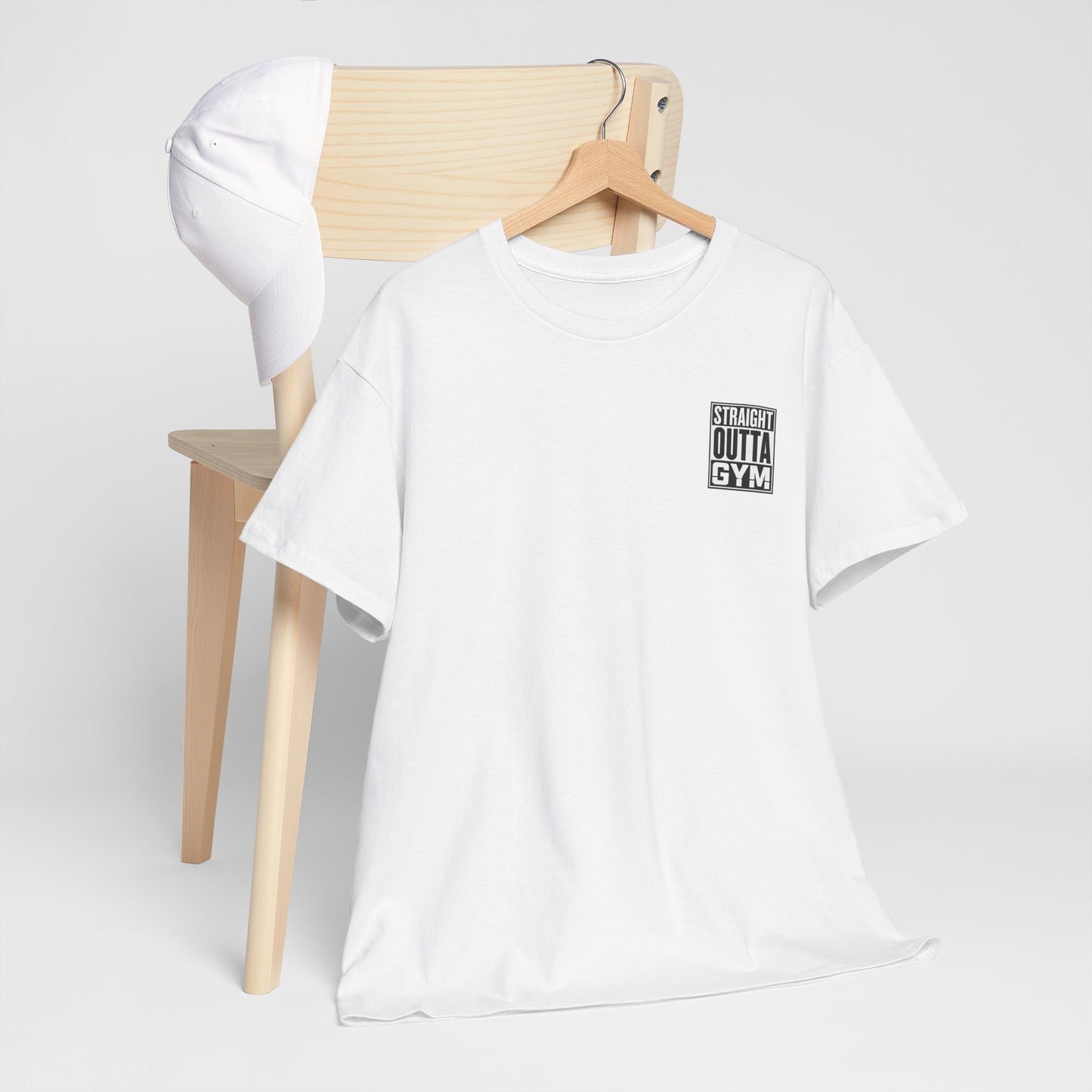 Straight Outta Gym Workout Motivational T-Shirt Cotton Tee