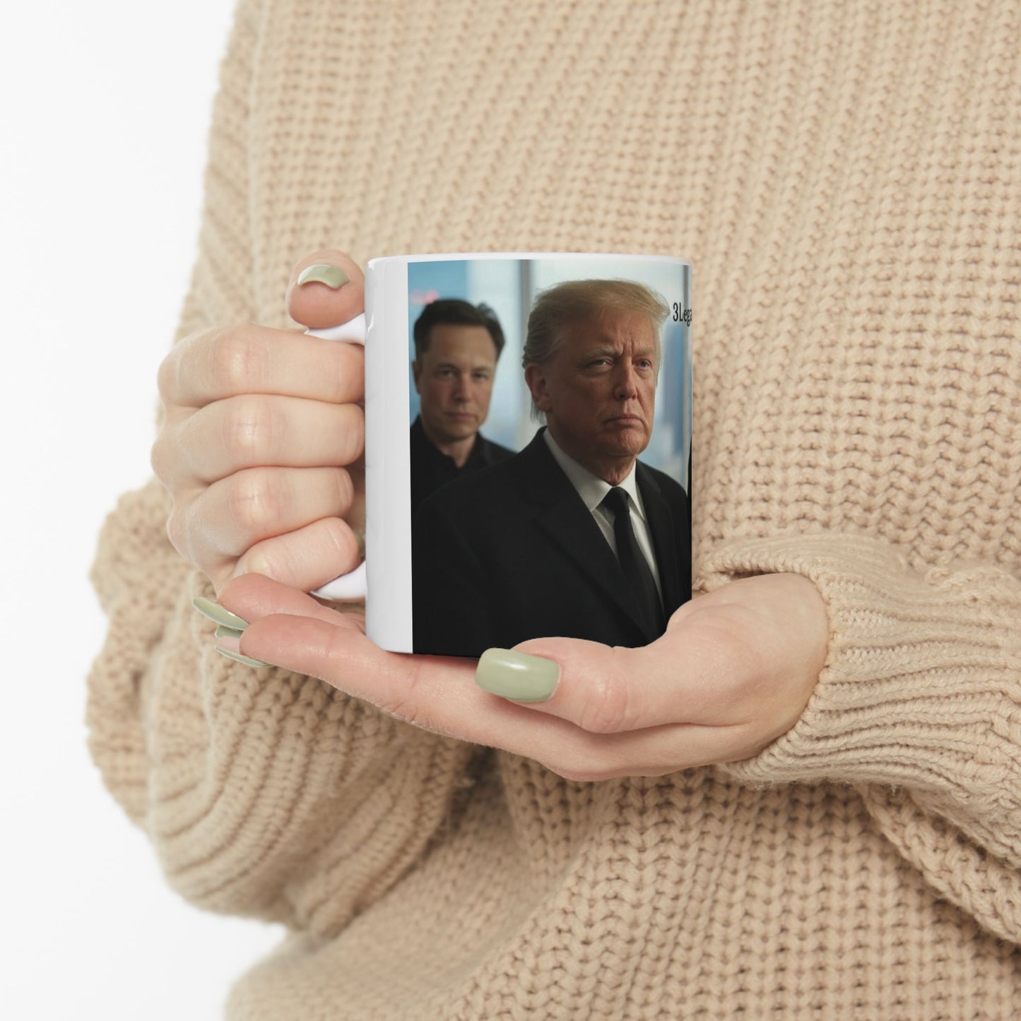 Coffee Mug - Trump Musk and Tesla Design 11oz/15oz