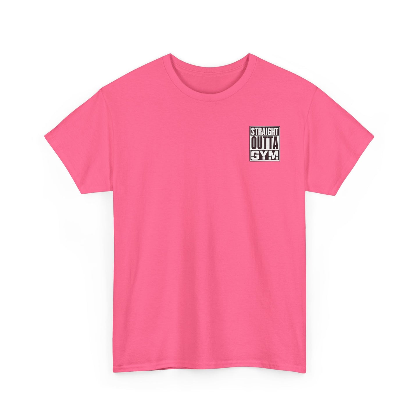 Straight Outta Gym Workout Motivational T-Shirt Cotton Tee