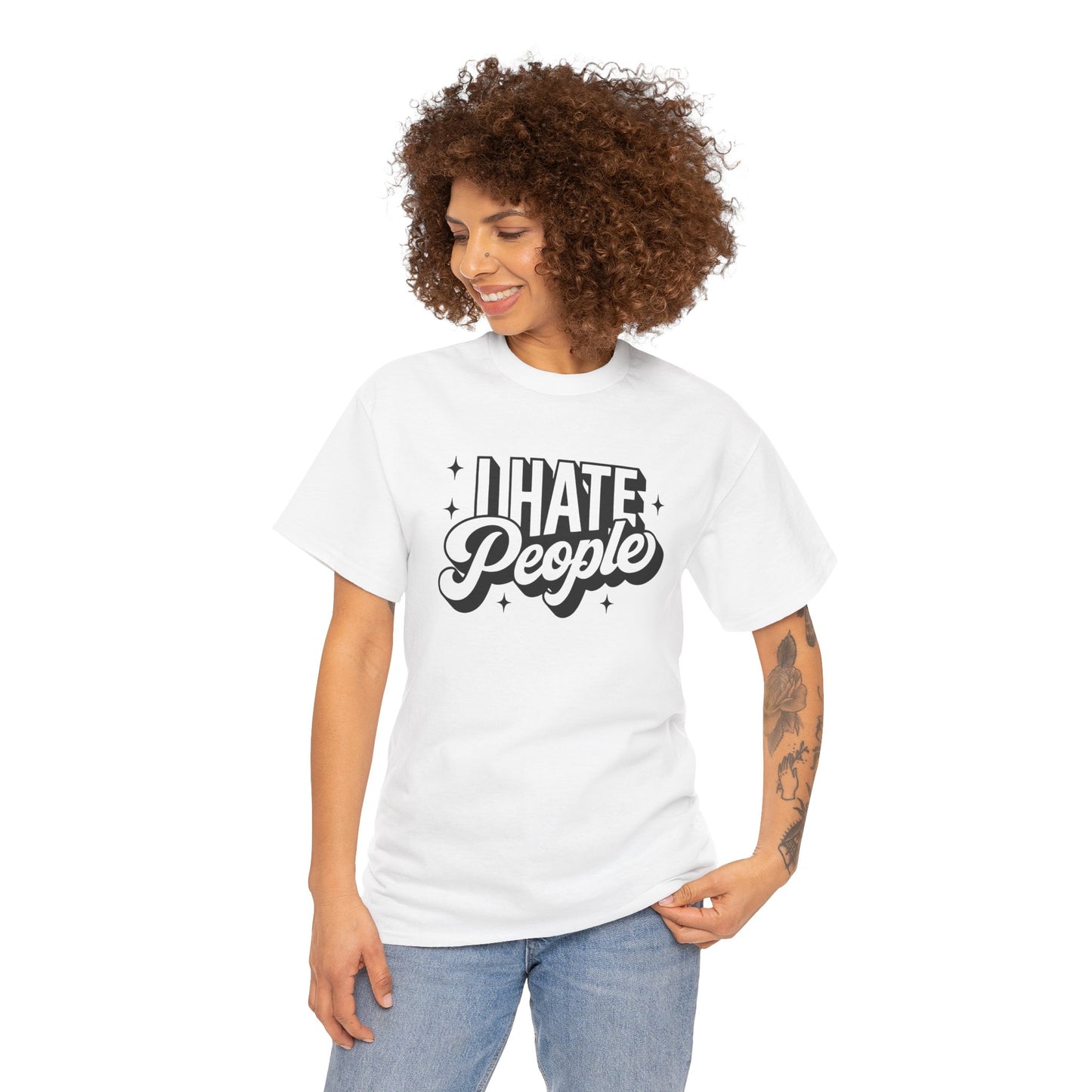 Sarcastic T-Shirt I Hate People Shirt For Her