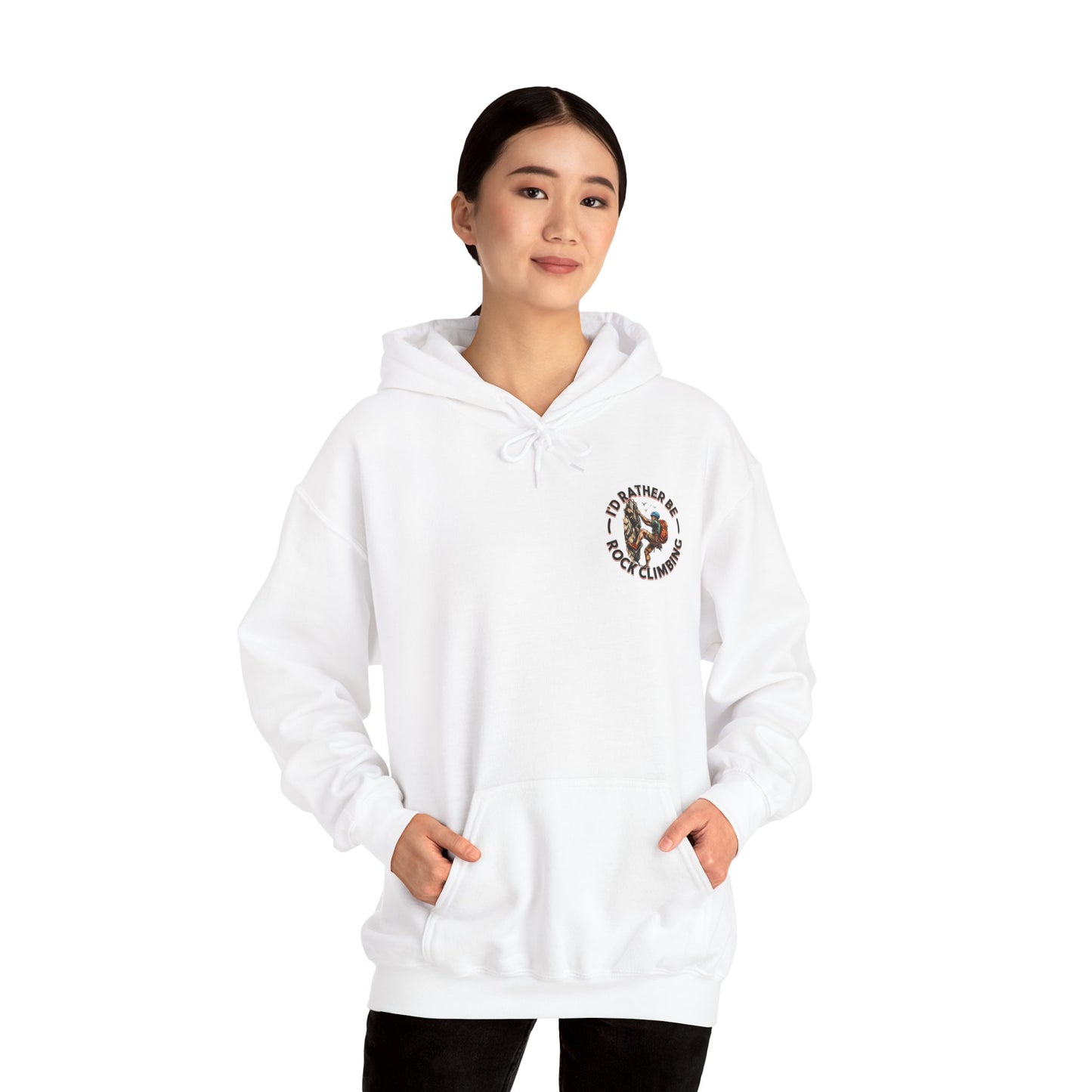 Id Rather Be Rock Climbing Unisex Heavy Blend™ Hooded Sweatshirt
