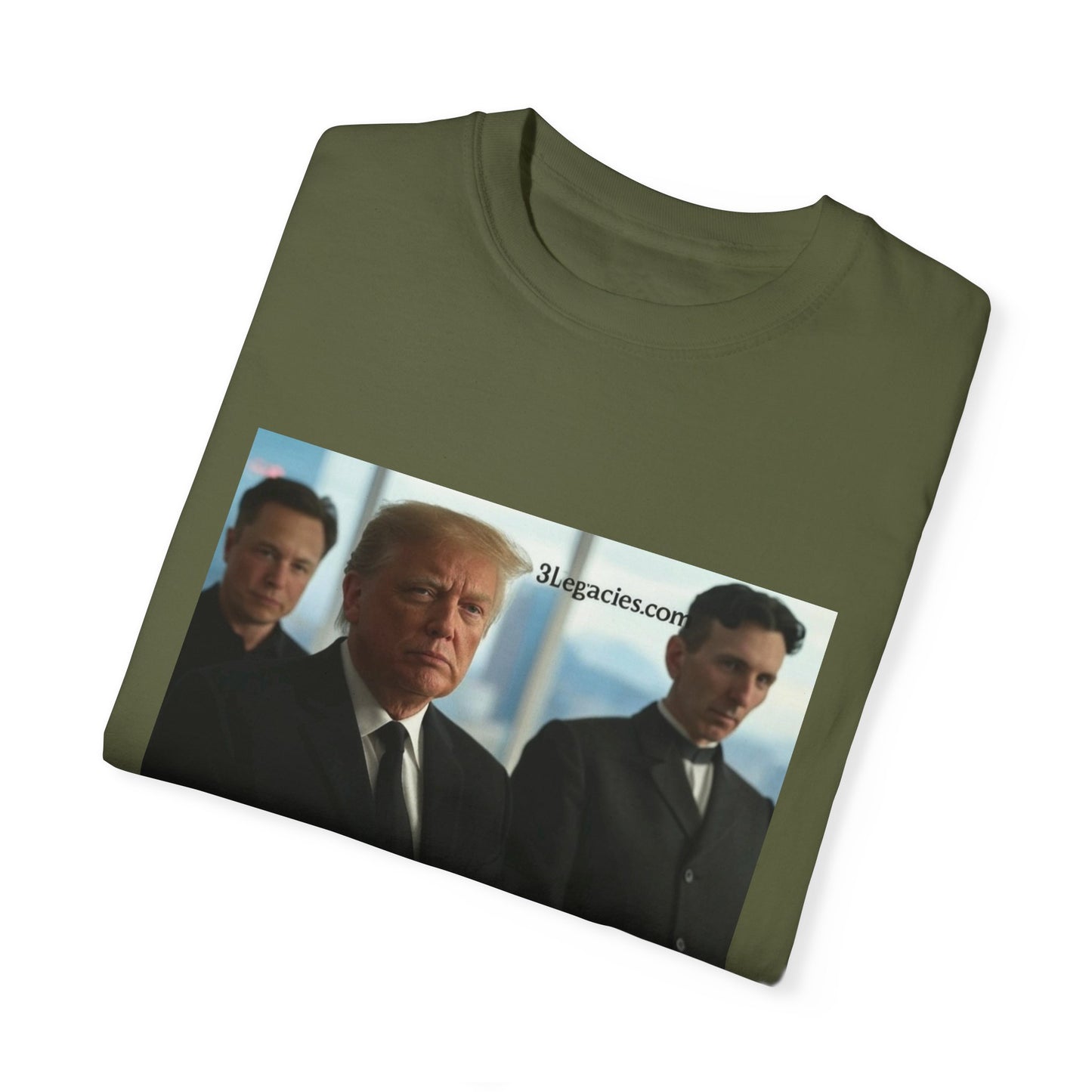 Unisex T-Shirt 3 Legacies Trump Musk Tesla Graphic Tee