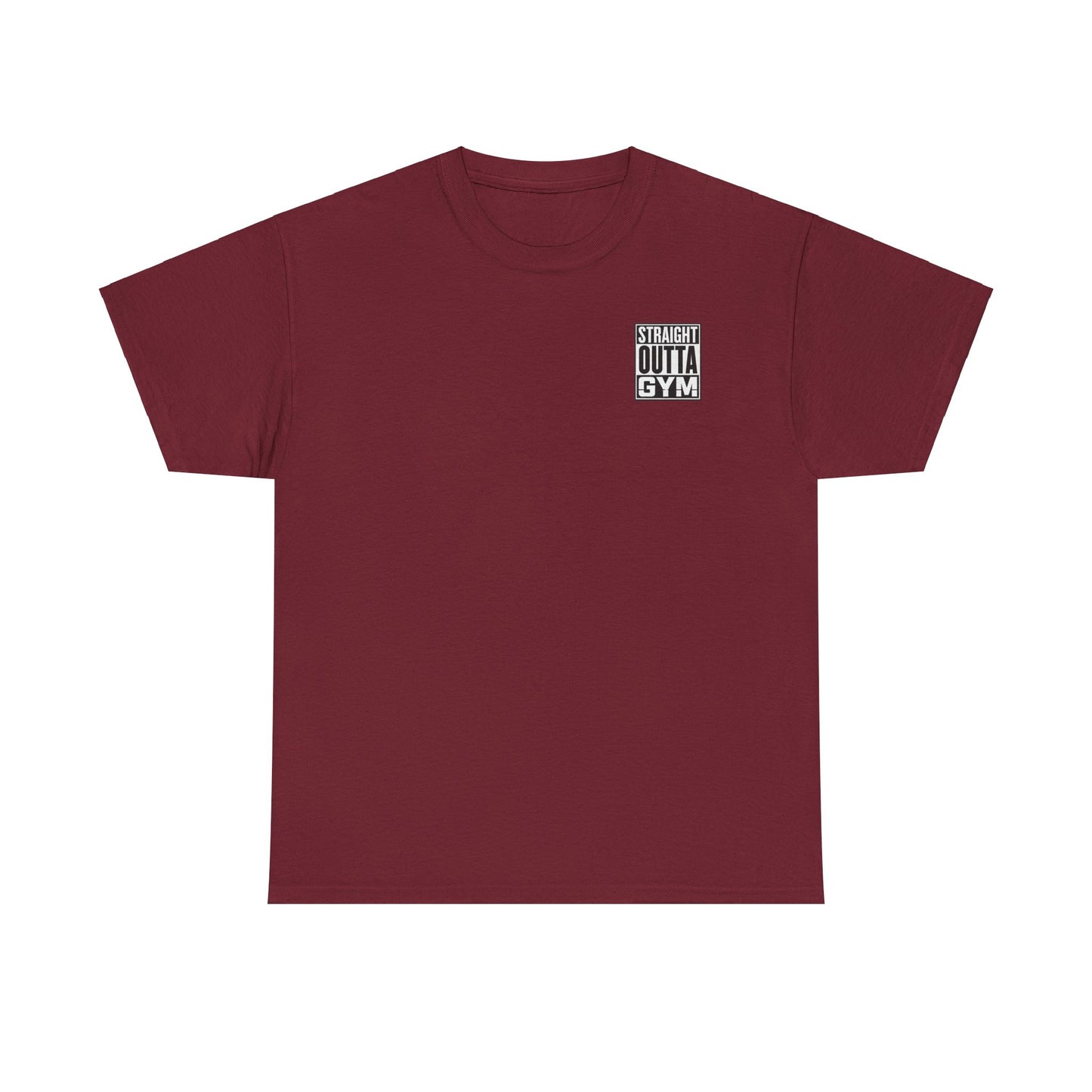 Straight Outta Gym Workout Motivational T-Shirt Cotton Tee