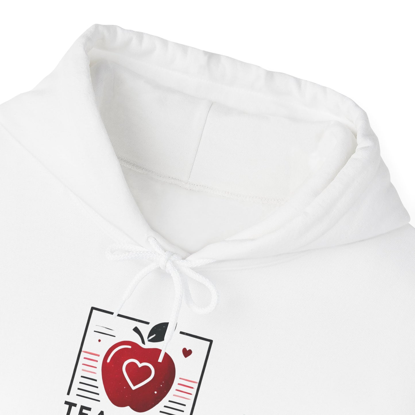 Hoodie Hooded Sweatshirt Teacher with Love Valentines Day Gift For Her