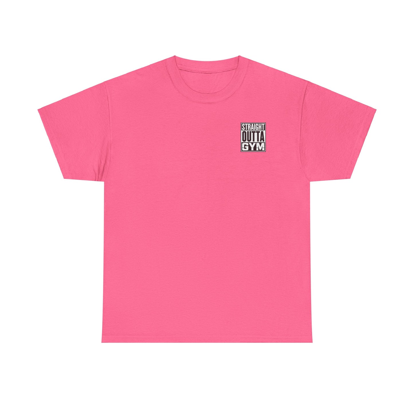 Straight Outta Gym Workout Motivational T-Shirt Cotton Tee