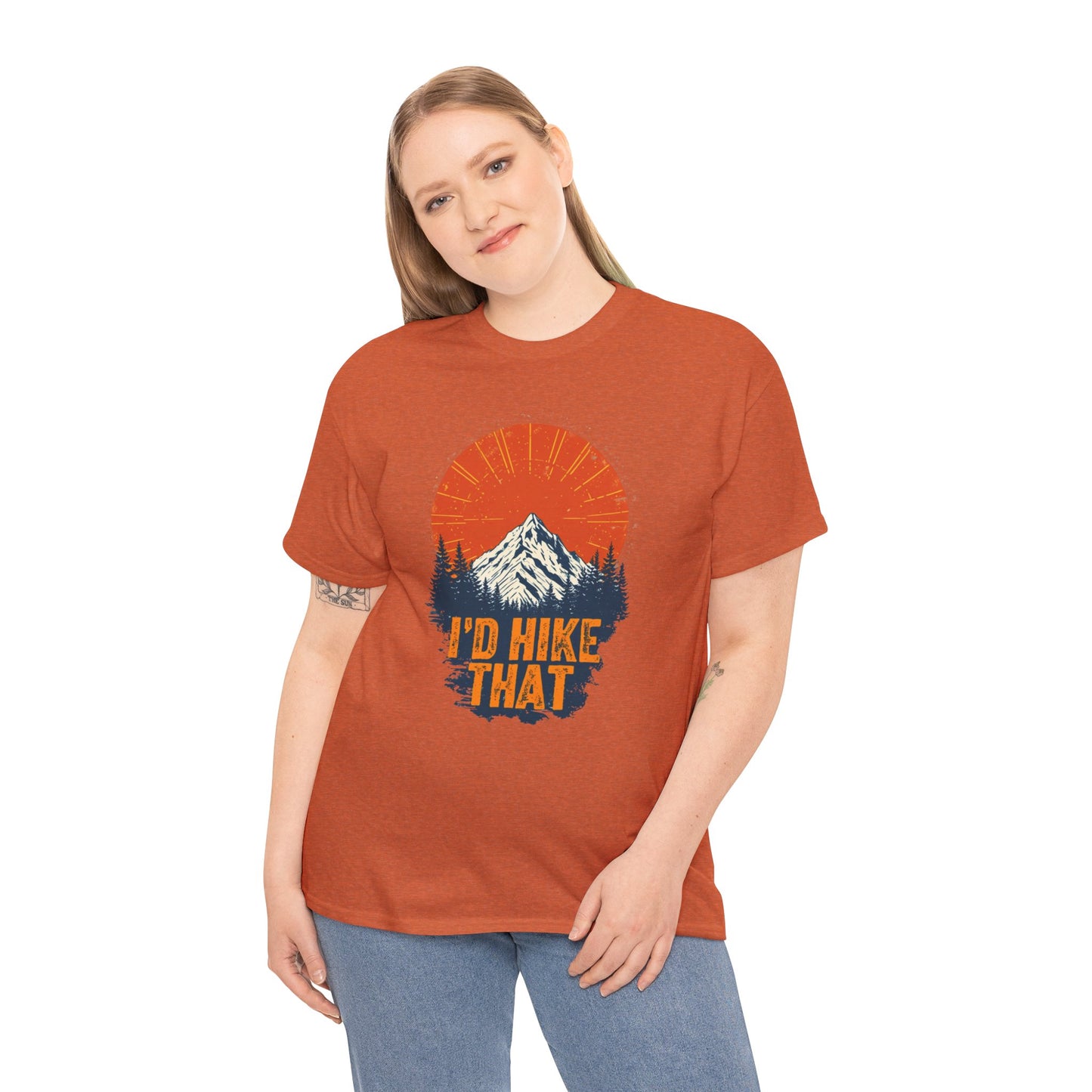Id Hike That Unisex Heavy Cotton Tee