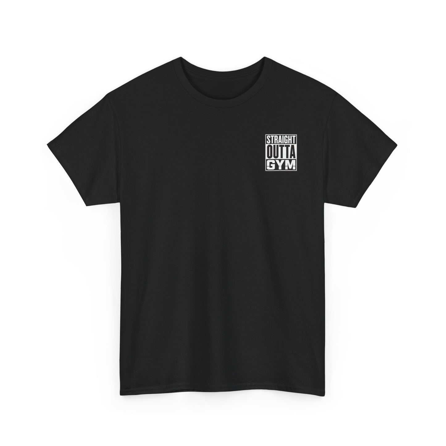 Straight Outta Gym Workout Motivational T-Shirt Cotton Tee