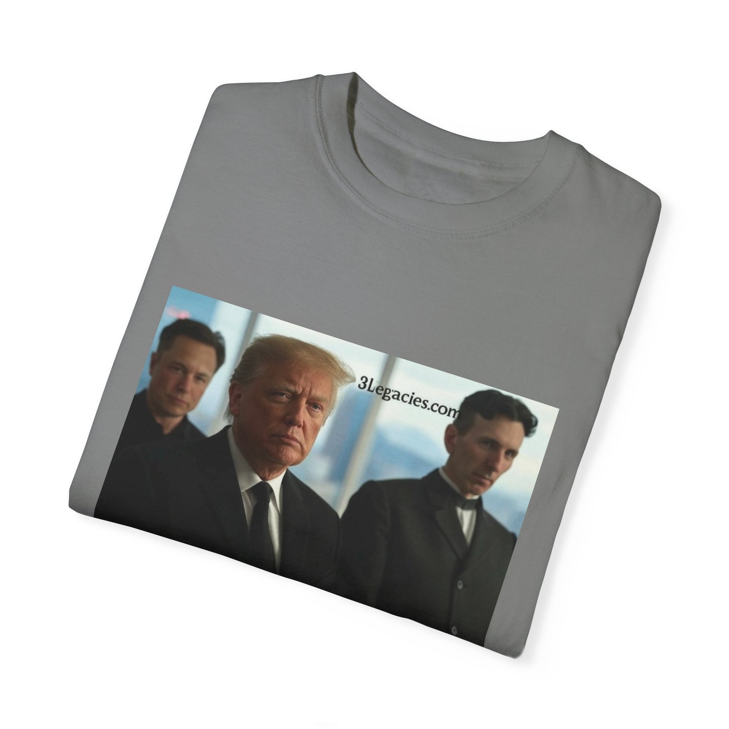 Unisex T-Shirt 3 Legacies Trump Musk Tesla Graphic Tee