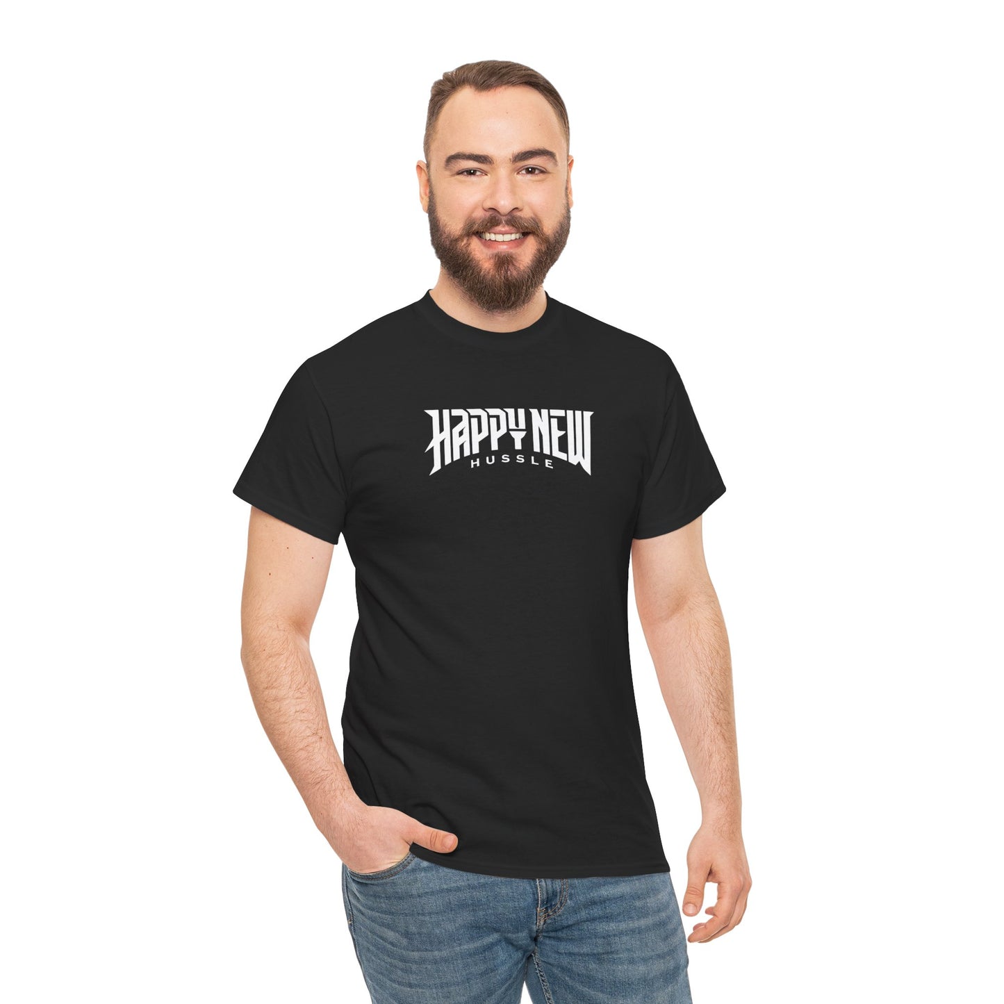 Happy New Year Hussle Cotton T-Shirt Fitspiration