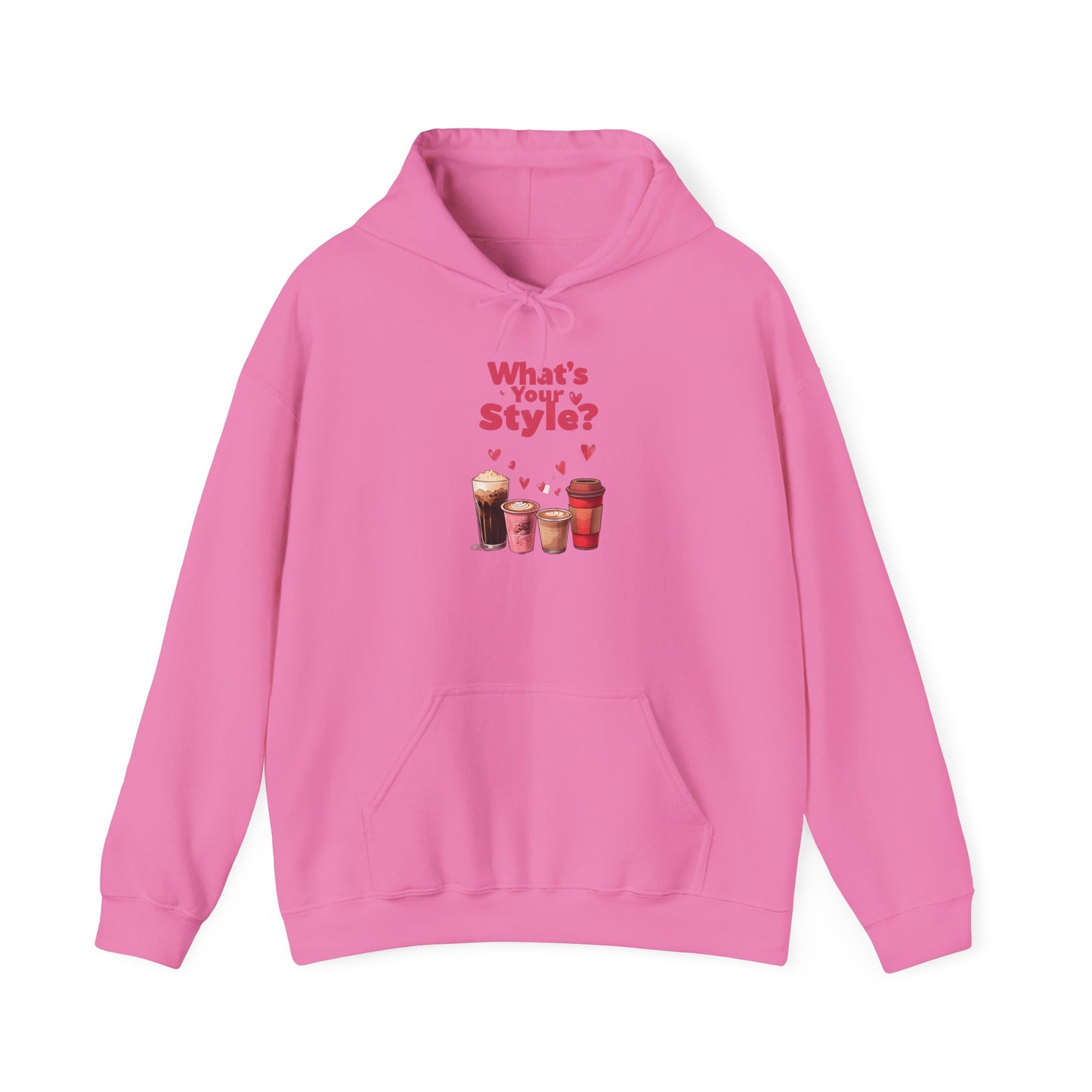 What's Your Style Coffee Hearts Valentines Day Coffee Hoodie