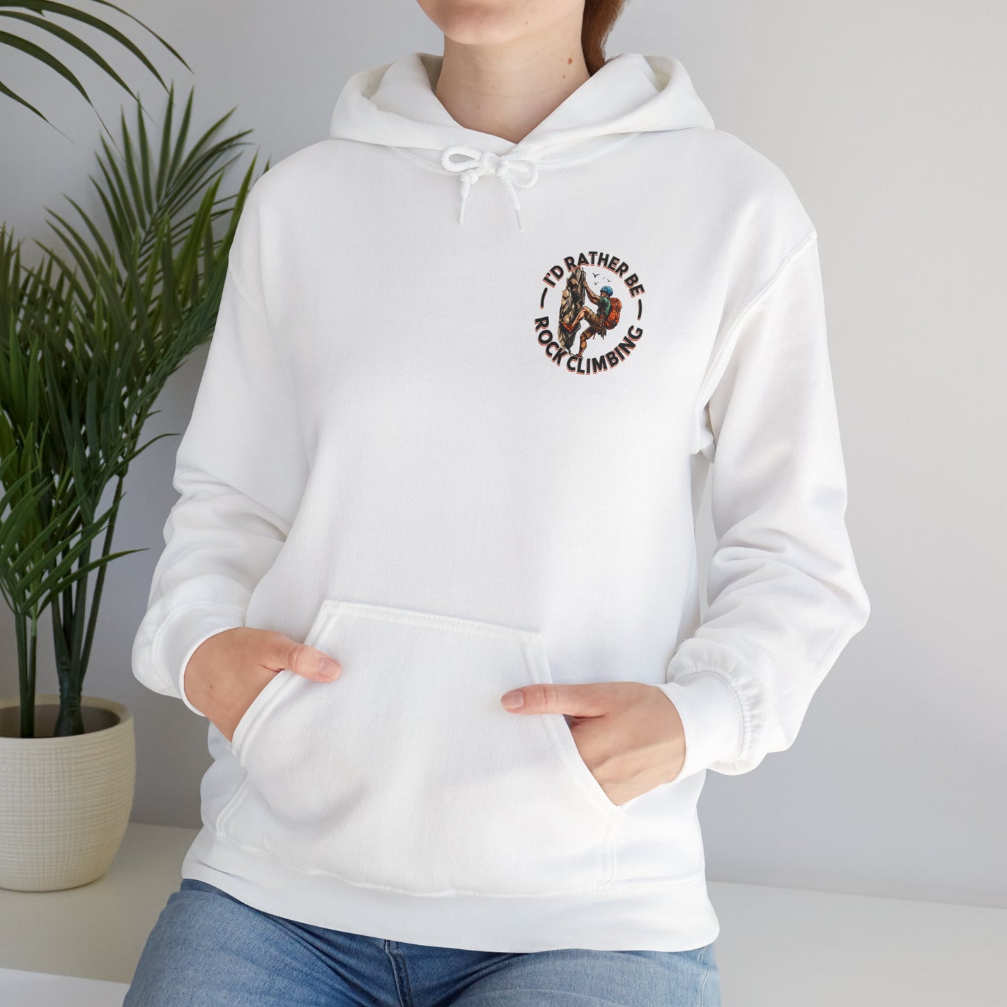 Id Rather Be Rock Climbing Unisex Heavy Blend™ Hooded Sweatshirt