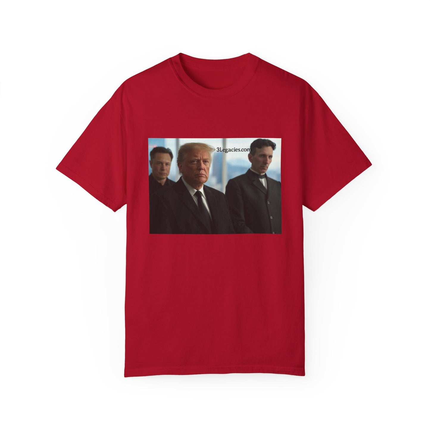 Unisex T-Shirt 3 Legacies Trump Musk Tesla Graphic Tee
