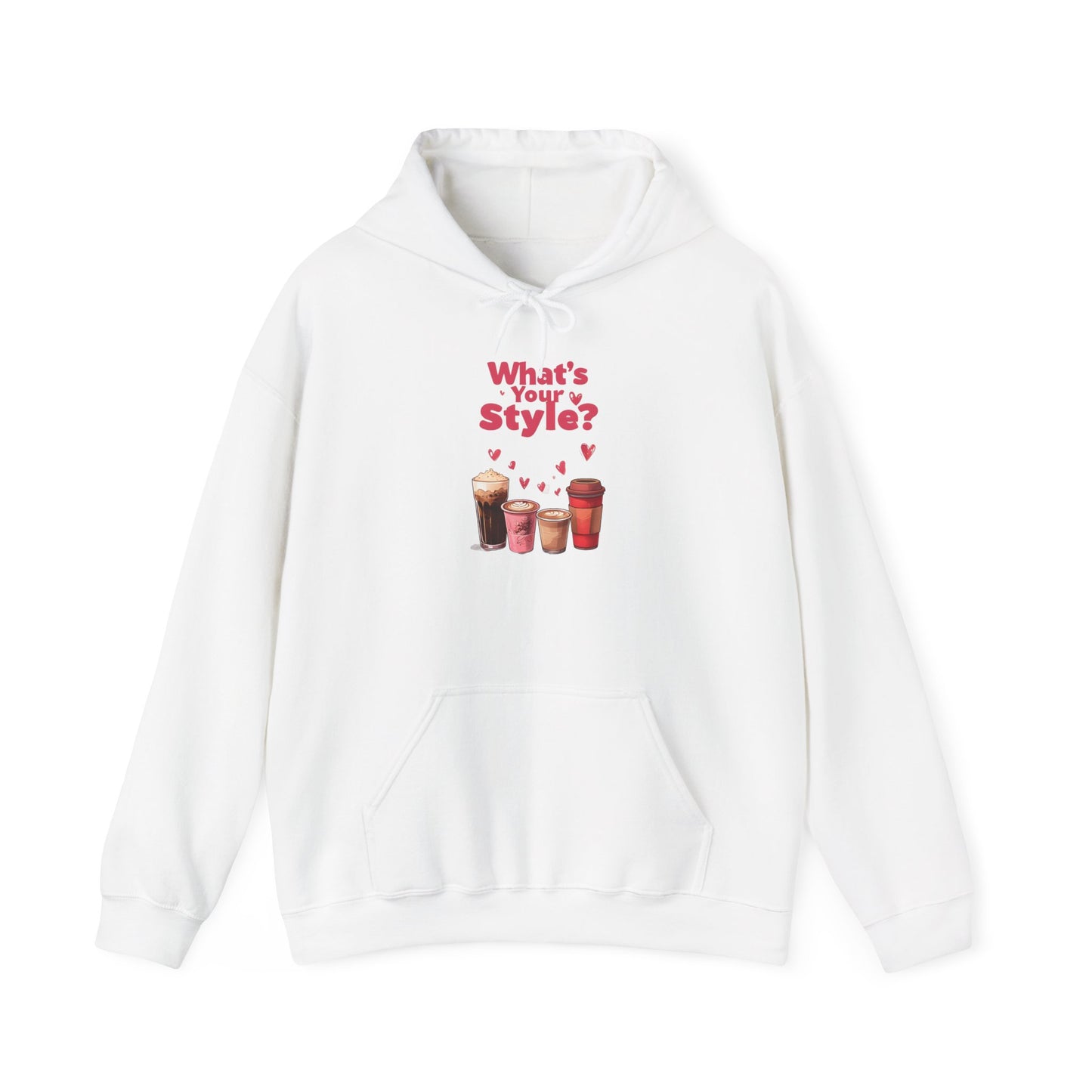 What's Your Style Coffee Hearts Valentines Day Coffee Hoodie