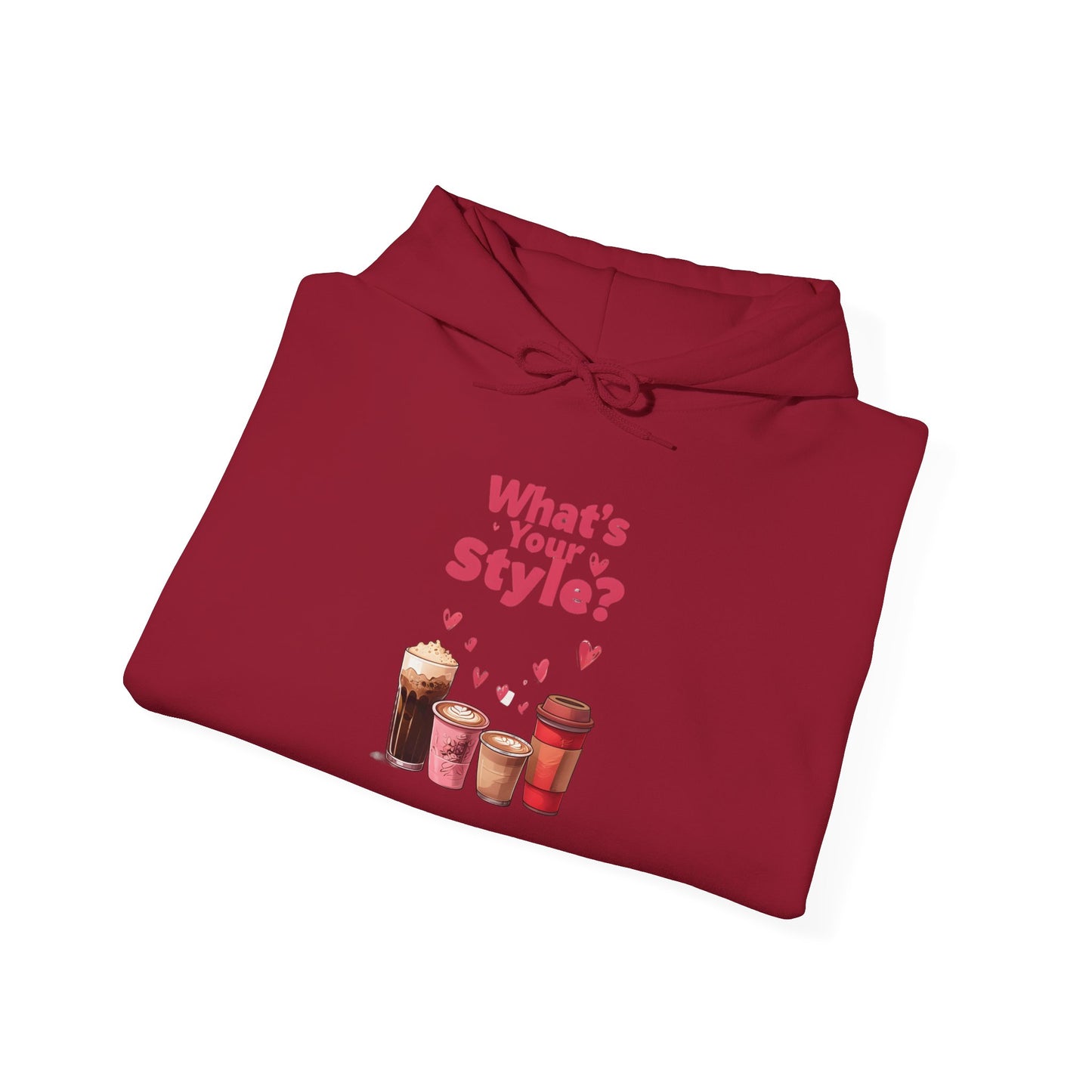 What's Your Style Coffee Hearts Valentines Day Coffee Hoodie