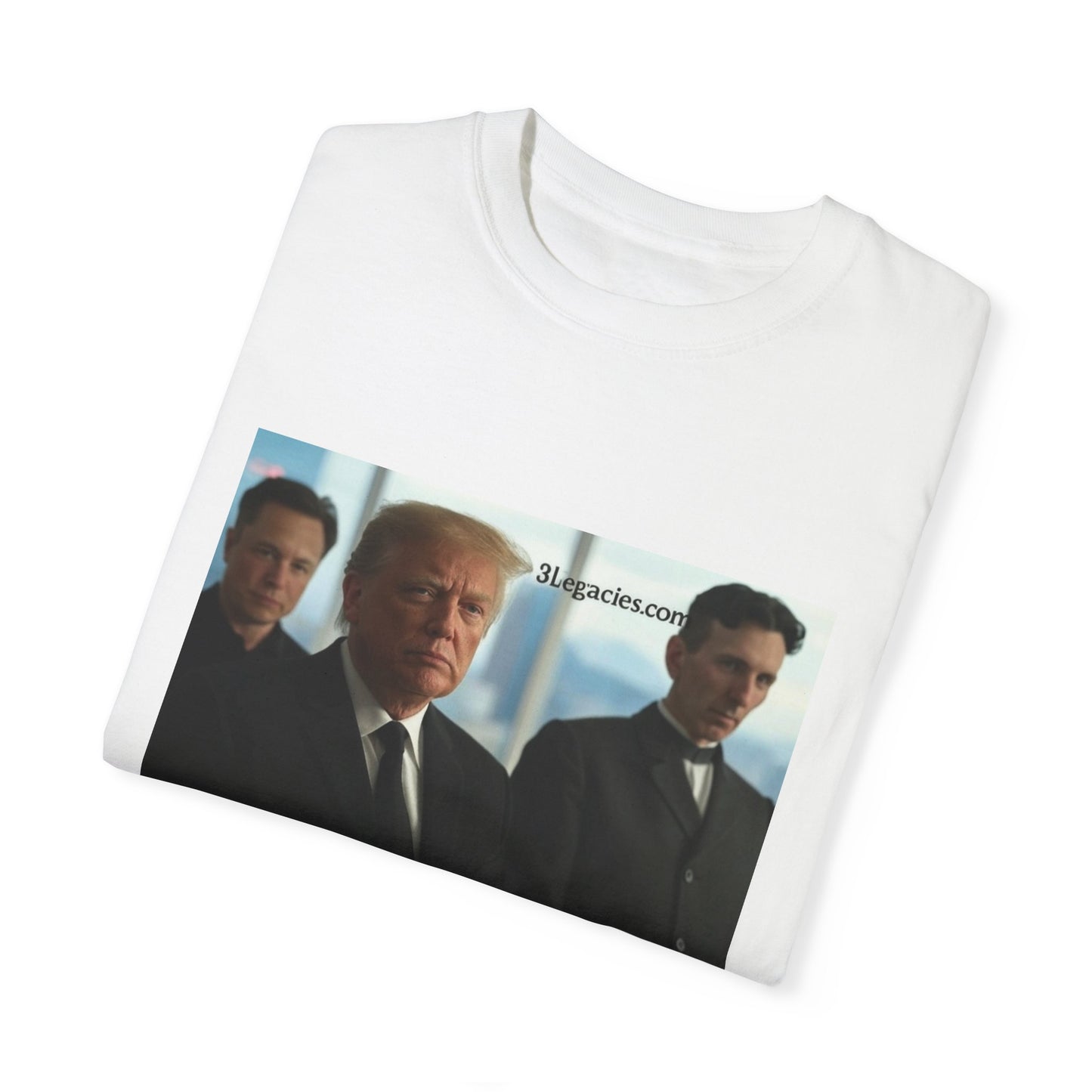 Unisex T-Shirt 3 Legacies Trump Musk Tesla Graphic Tee