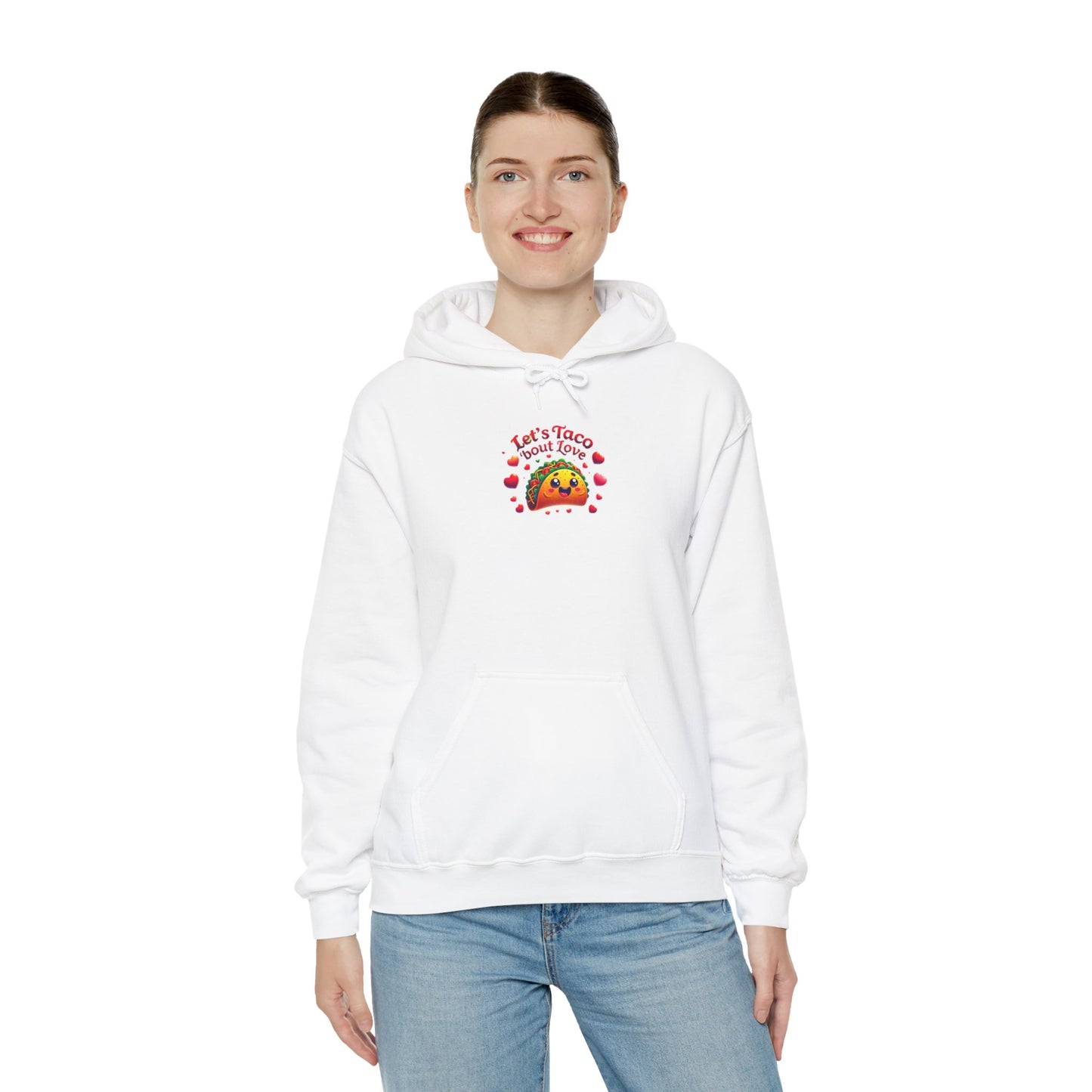 Lets Taco Bout Love Heavy Cotton Valentines Day Sweatshirt Hooded Hoodie