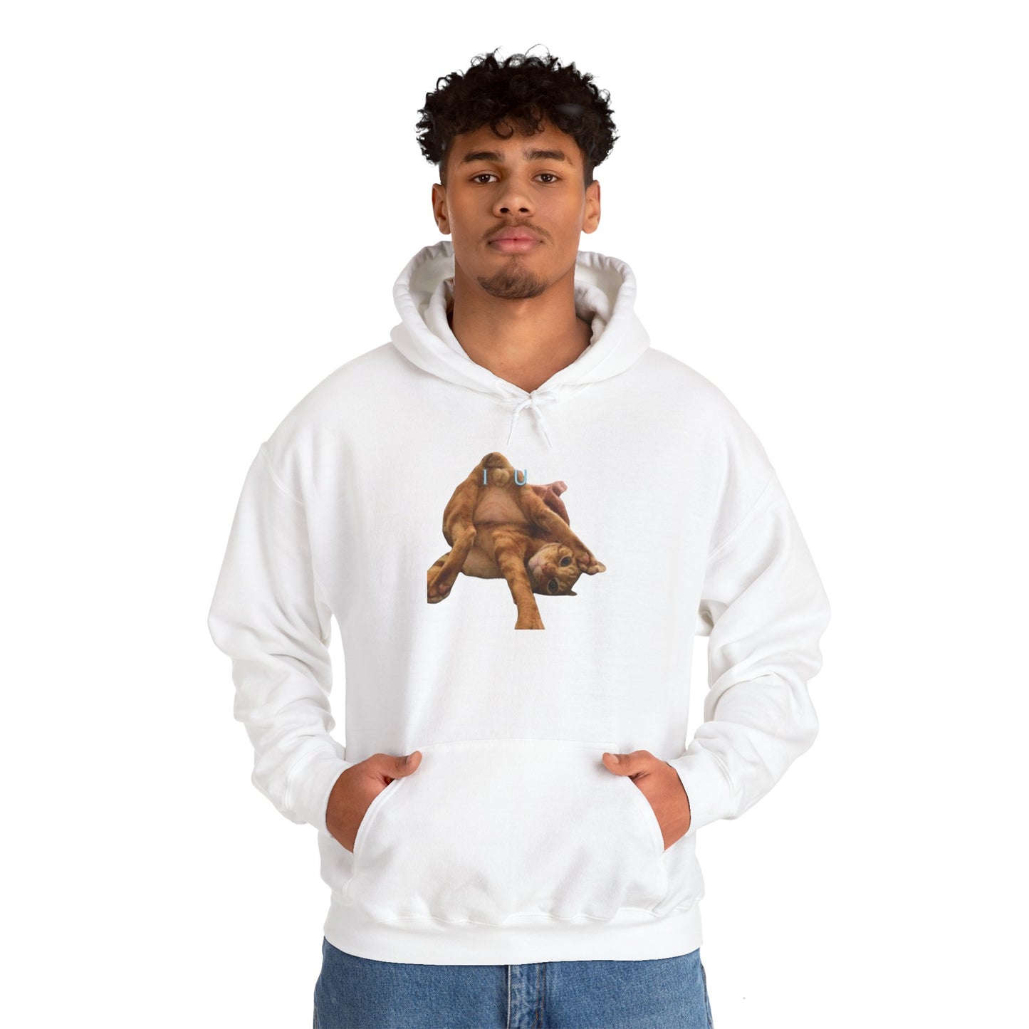 Cat Hoodie I Love You Hooded Sweatshirt