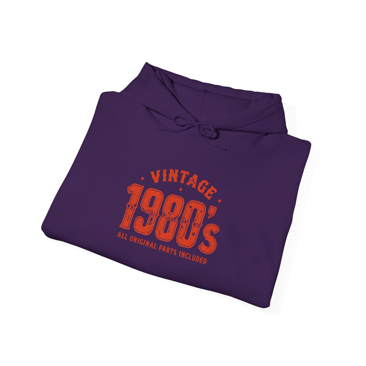 Vintage Retro 1980 Style Hooded Sweatshirt