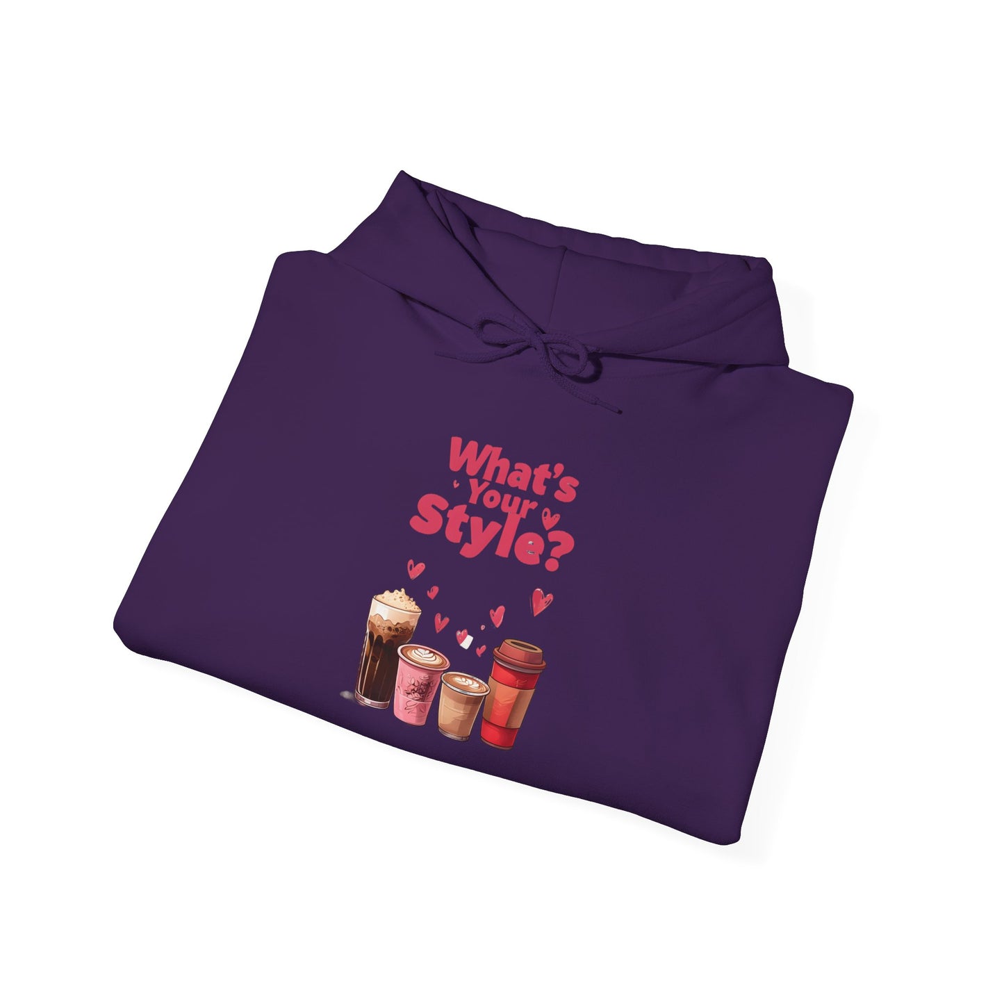 What's Your Style Coffee Hearts Valentines Day Coffee Hoodie