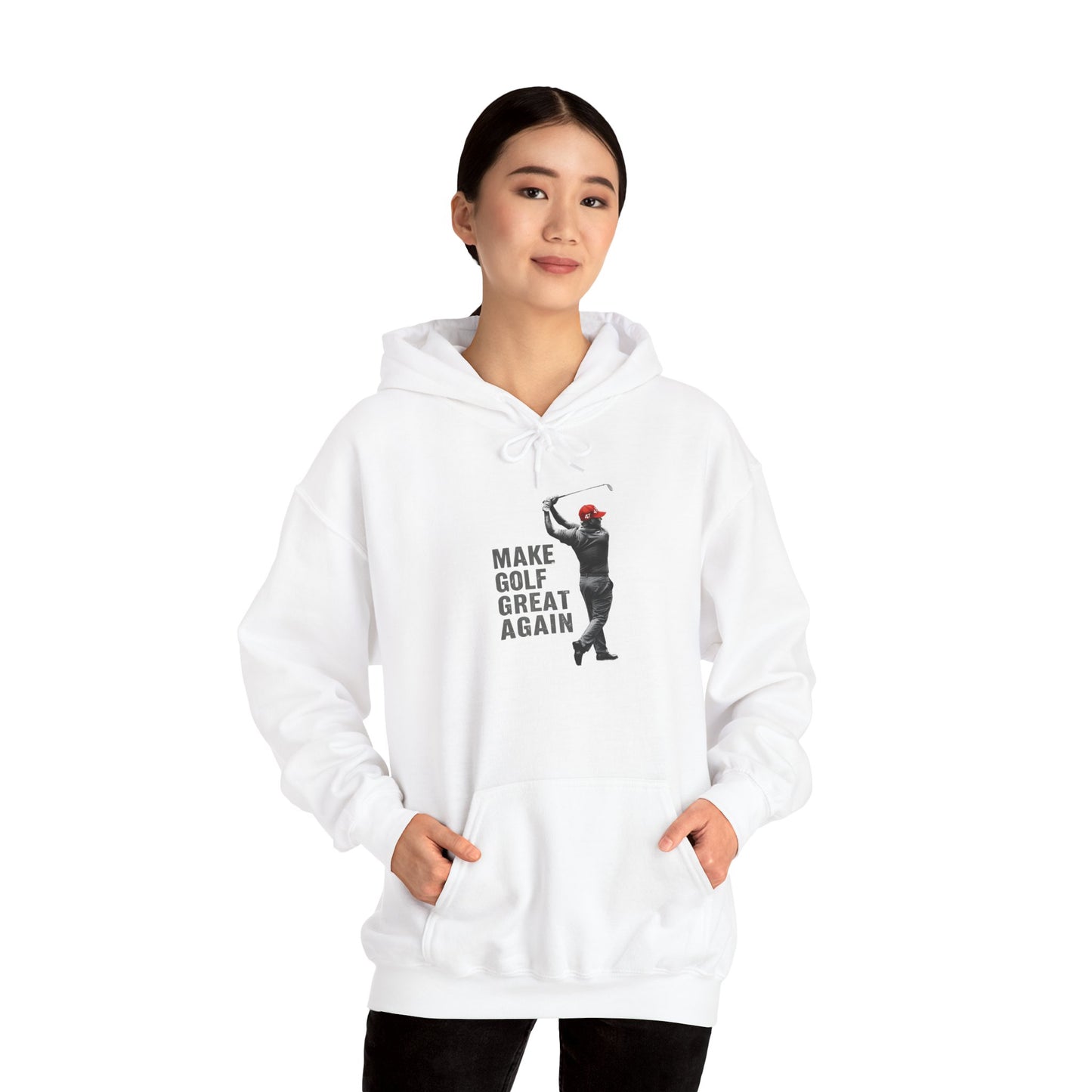 Hoodie Sweatshirt President Donald Trump Make Golf Great Again Hooded