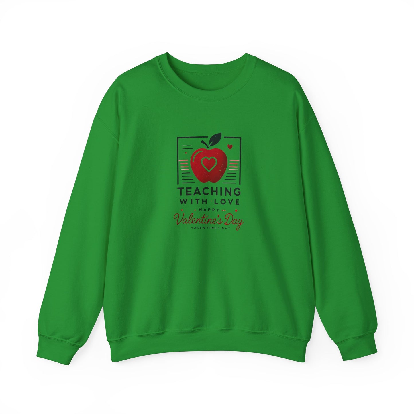 Teacher with Love Valentines Day Sweatshirt