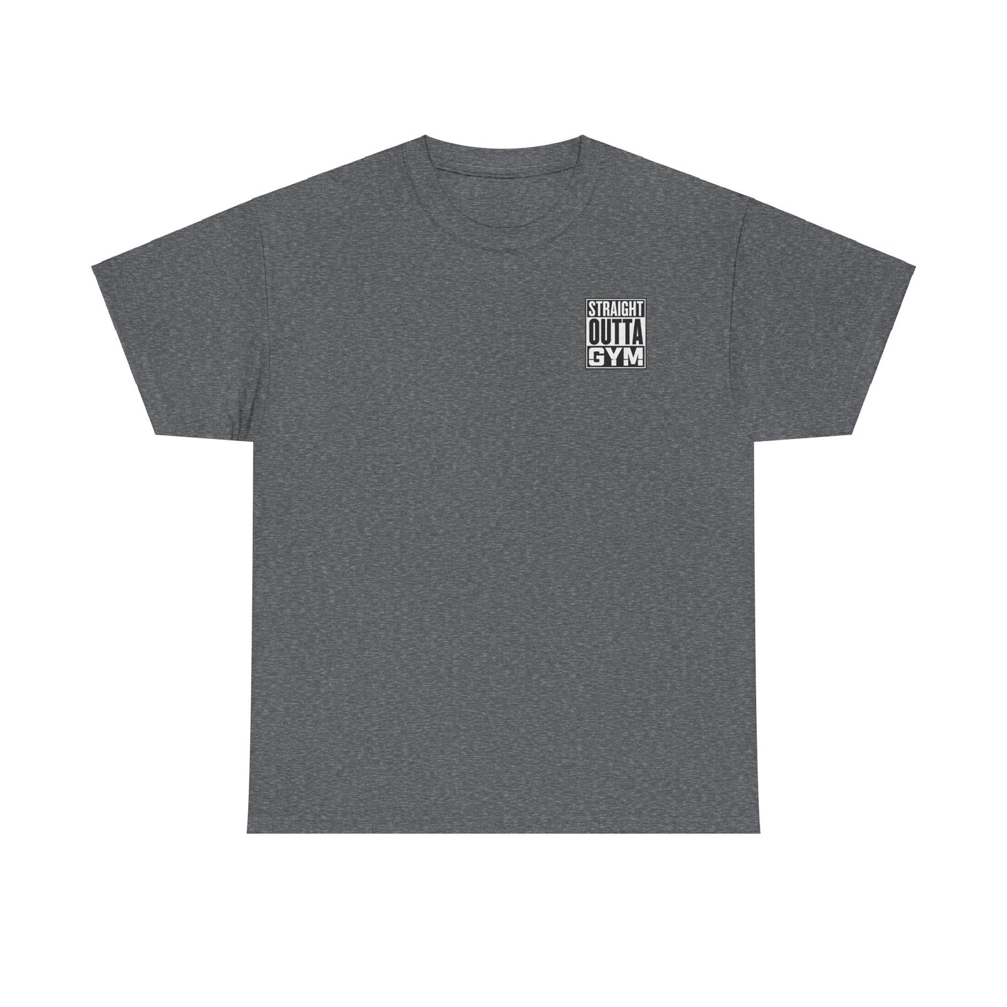 Straight Outta Gym Workout Motivational T-Shirt Cotton Tee