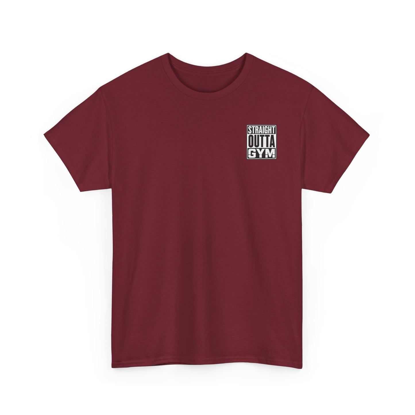 Straight Outta Gym Workout Motivational T-Shirt Cotton Tee