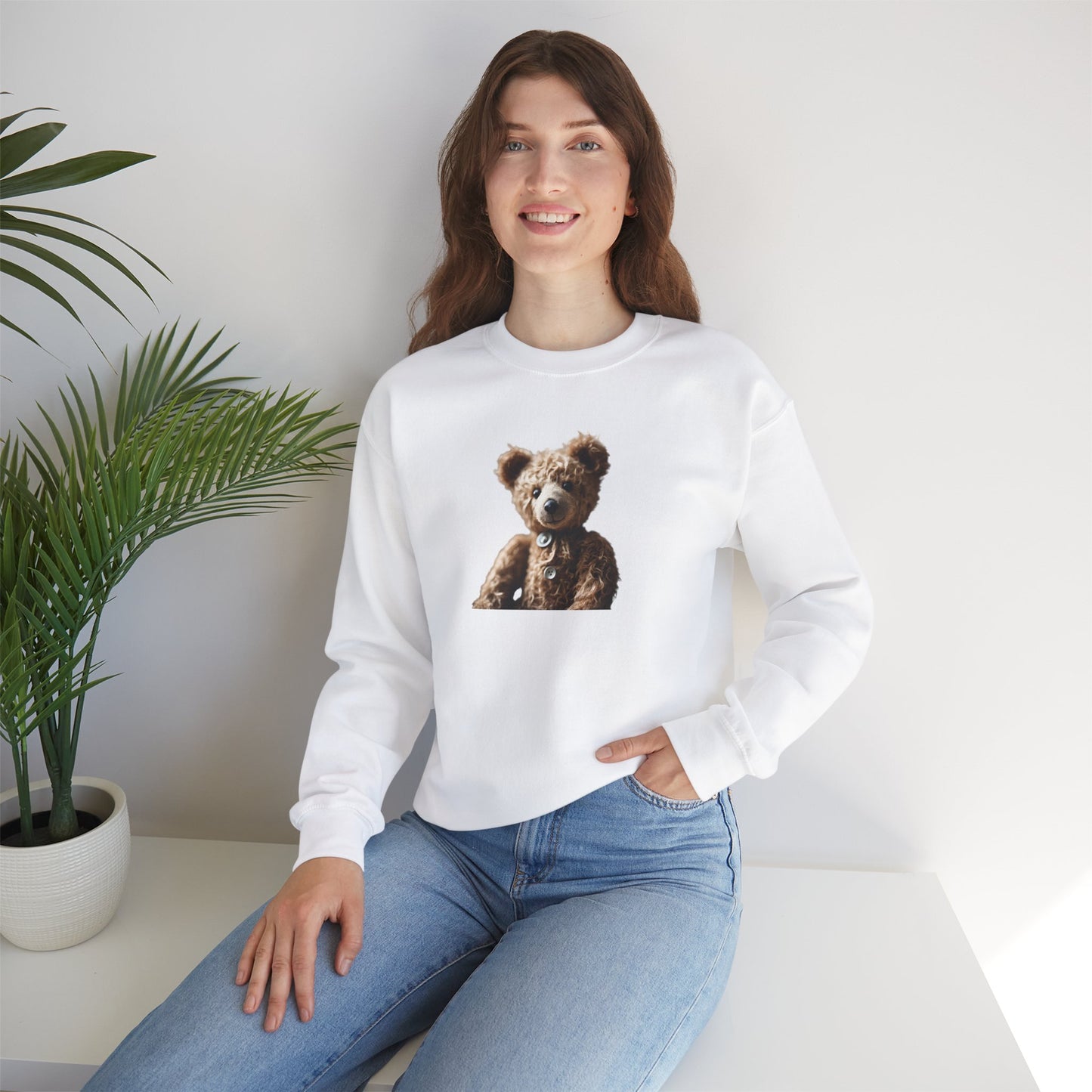Vintage Classic Teddy Bear Cotton Sweatshirt