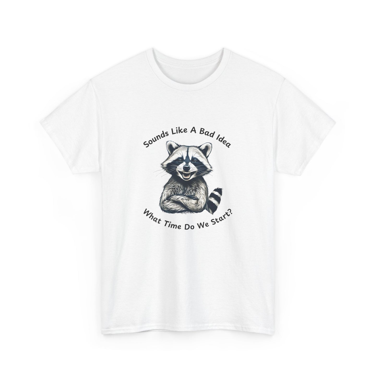 Vintage T-Shirt Raccoon Sounds Like A Bad Idea Shirt Tee