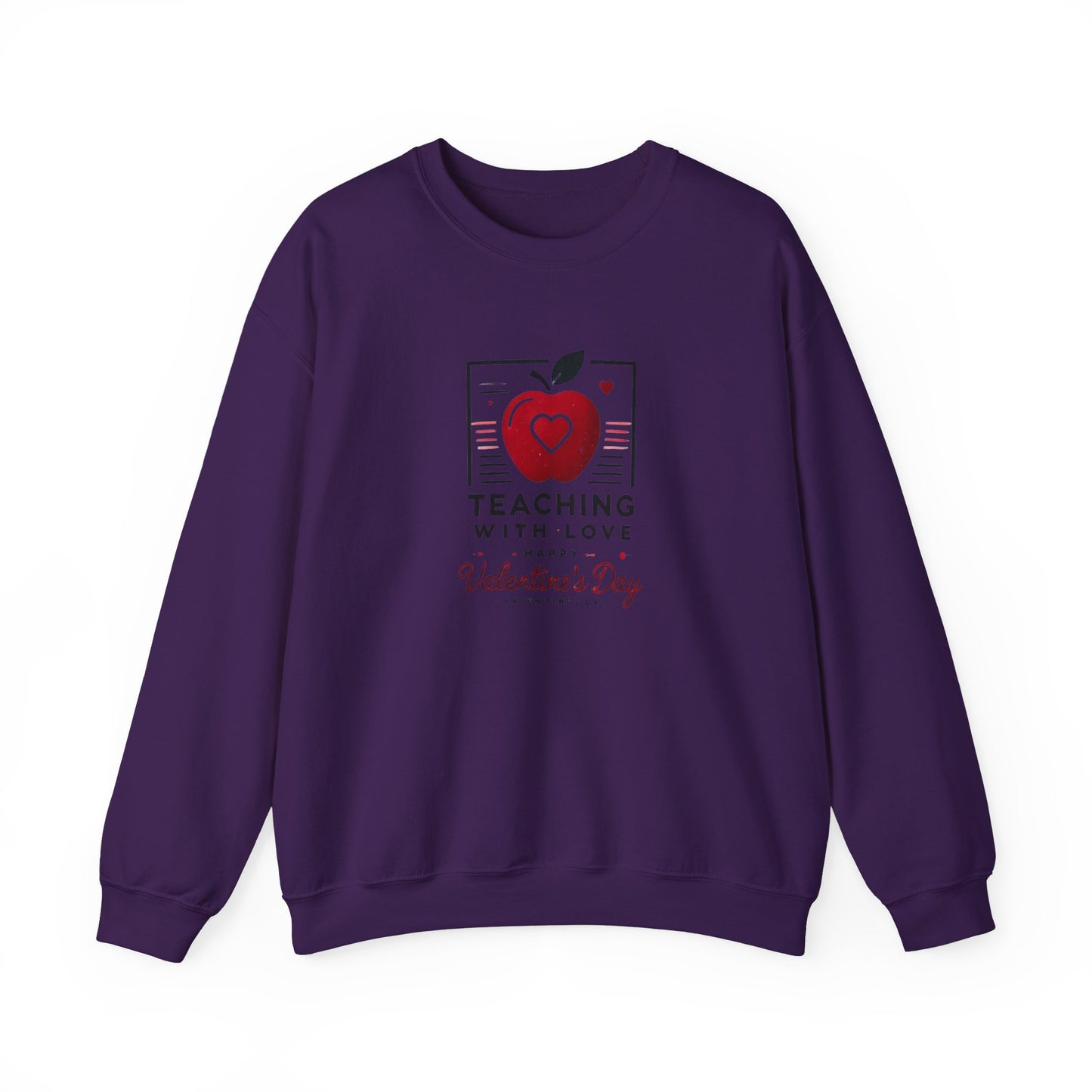 Teacher with Love Valentines Day Sweatshirt