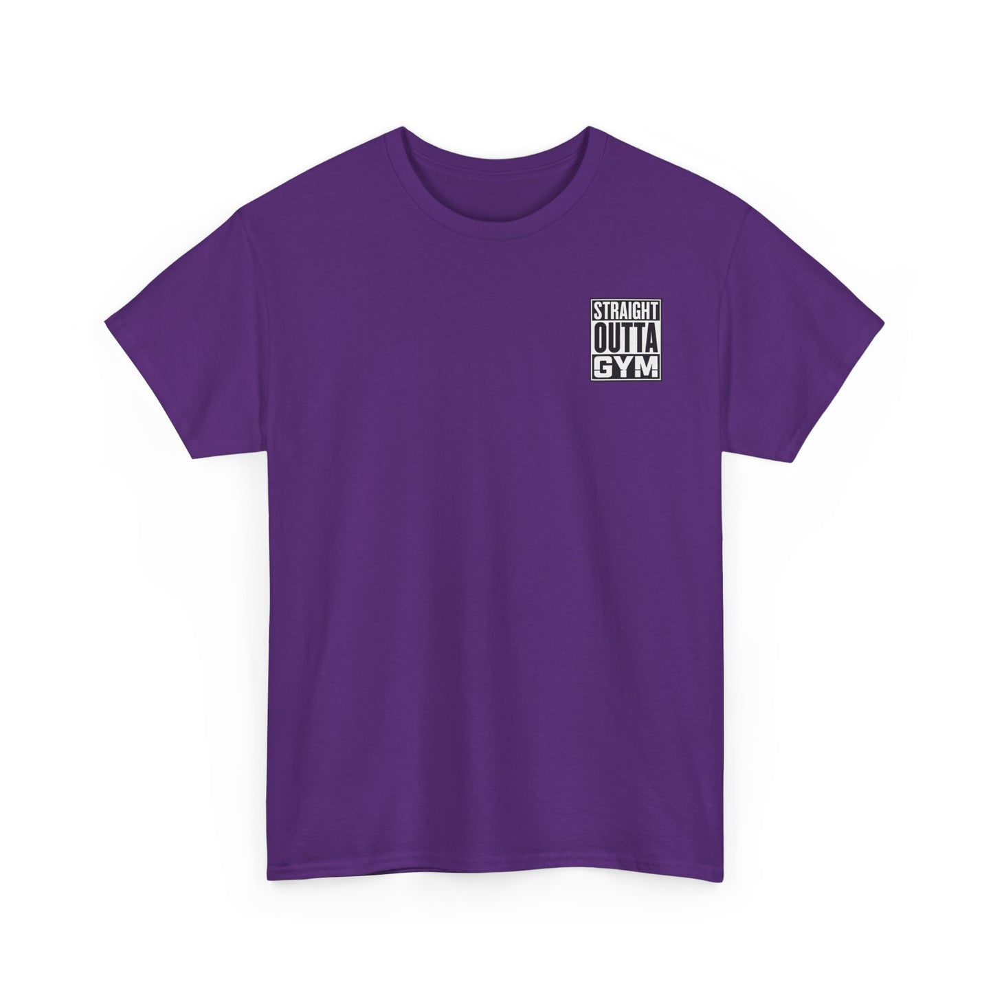 Straight Outta Gym Workout Motivational T-Shirt Cotton Tee