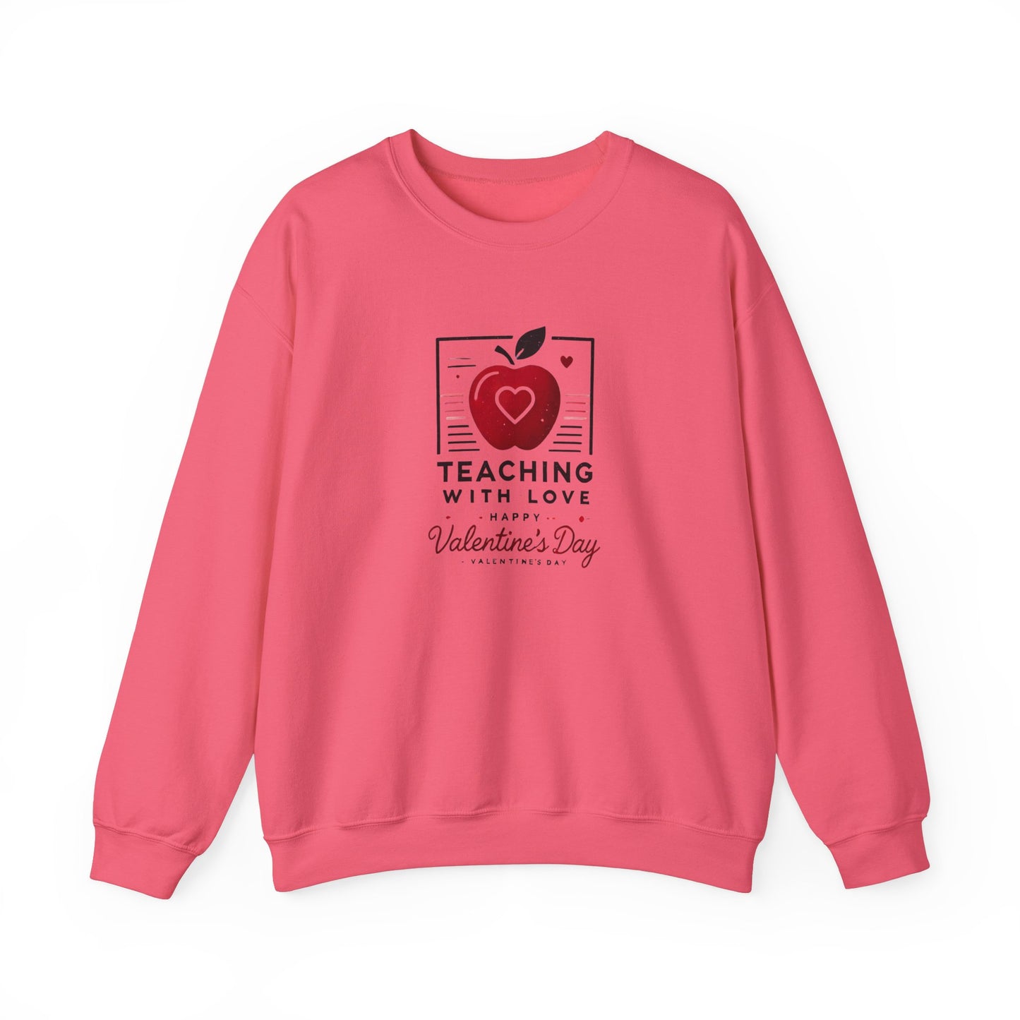 Teacher with Love Valentines Day Sweatshirt