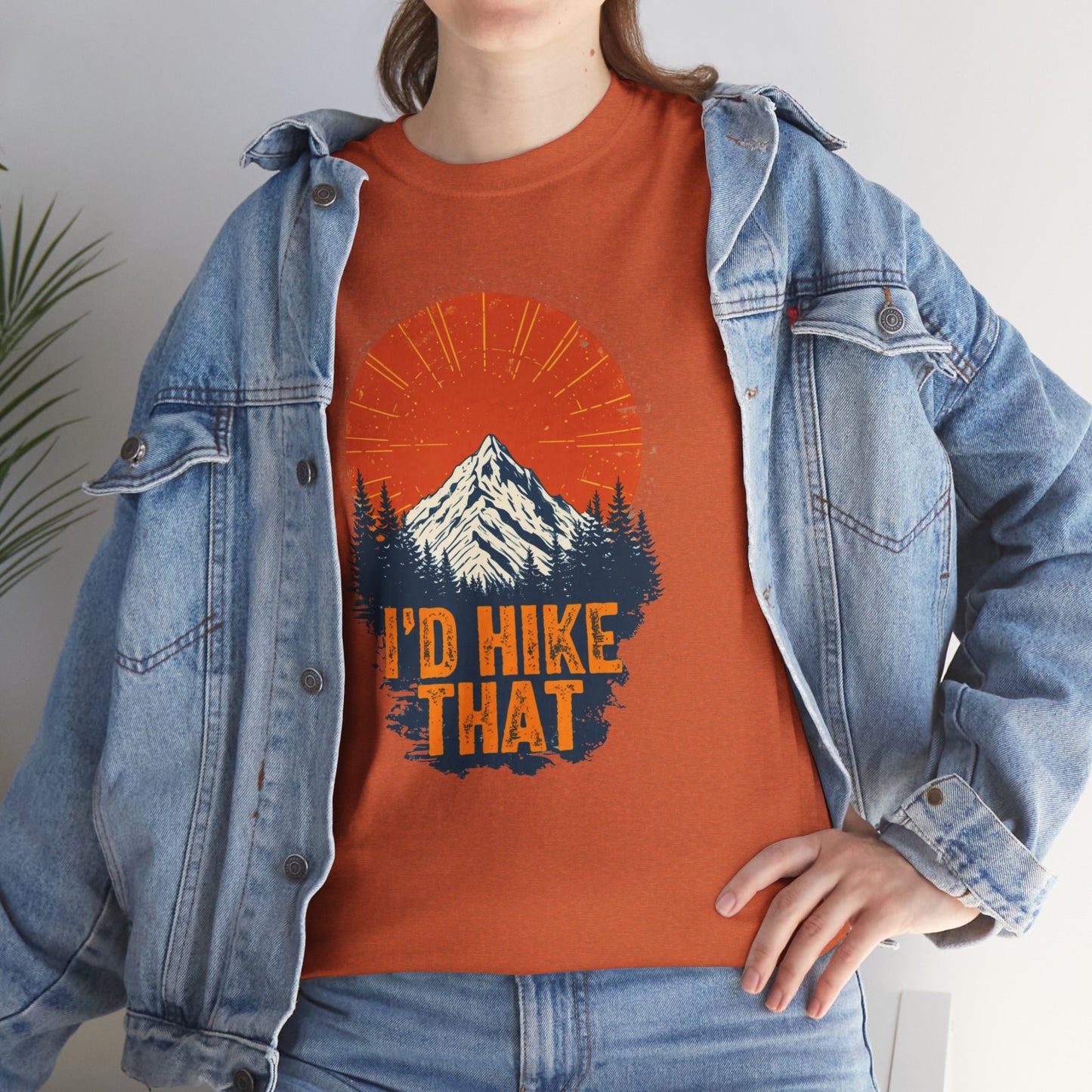 Id Hike That Unisex Heavy Cotton Tee