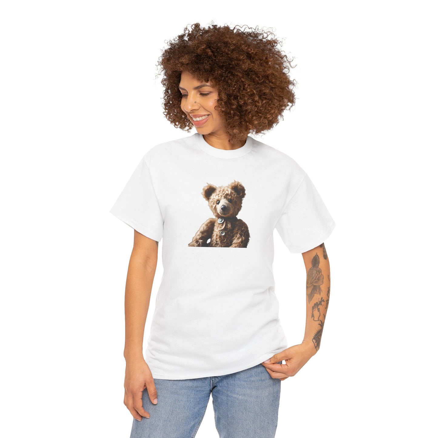 Vintage Classic Teddy Bear Cotton T-Shirt