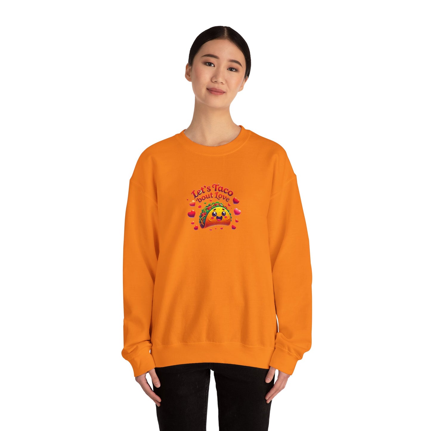 Lets Taco Bout Love Heavy Cotton Valentines Day Sweatshirt