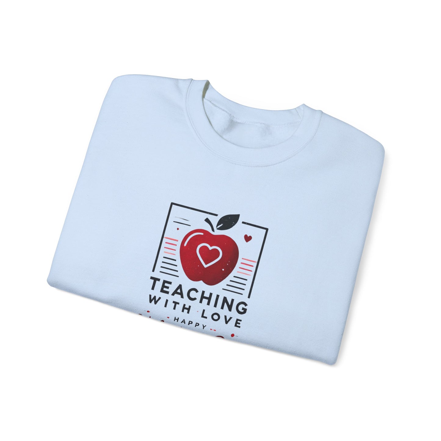 Teacher with Love Valentines Day Sweatshirt