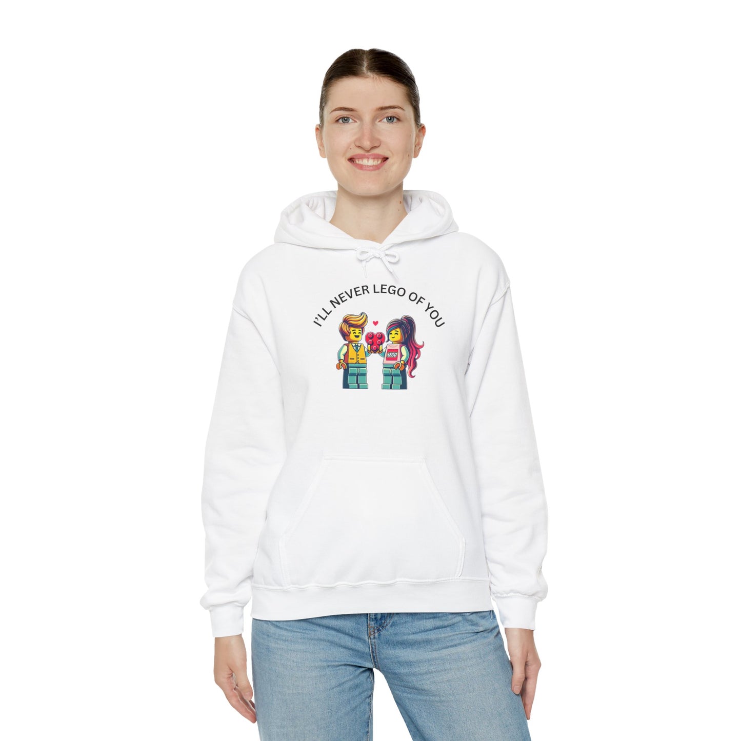 I'll Never LEt GO Heavy Cotton Valentines Day Hoodie Sweatshirt