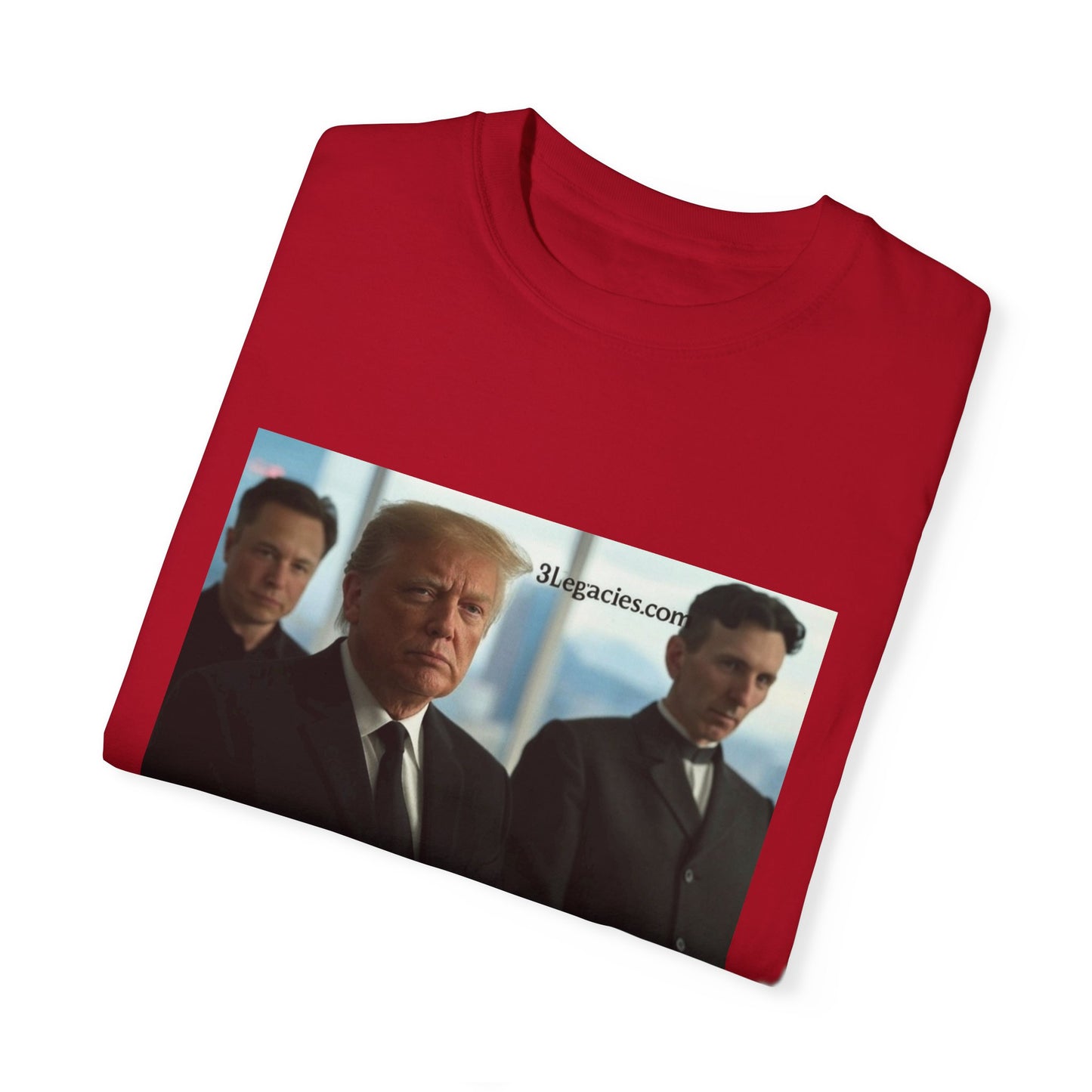 Unisex T-Shirt 3 Legacies Trump Musk Tesla Graphic Tee