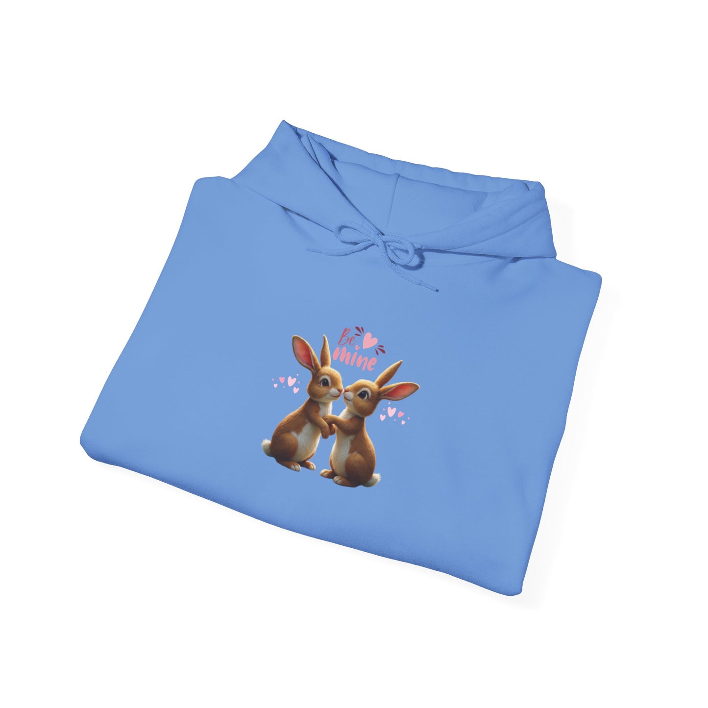 Bunny Love Be Mine Valentines Day Hoodie