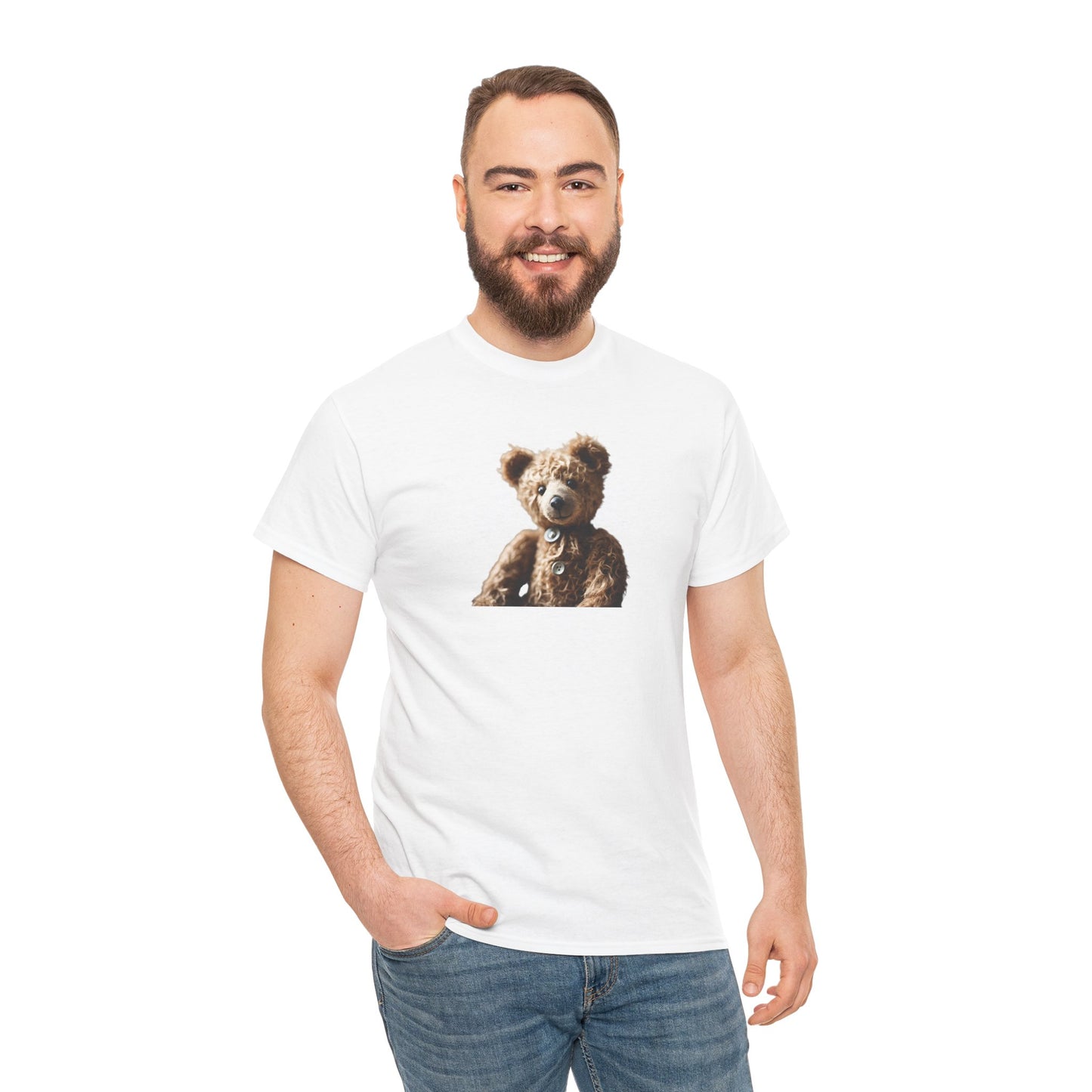Vintage Classic Teddy Bear Cotton T-Shirt