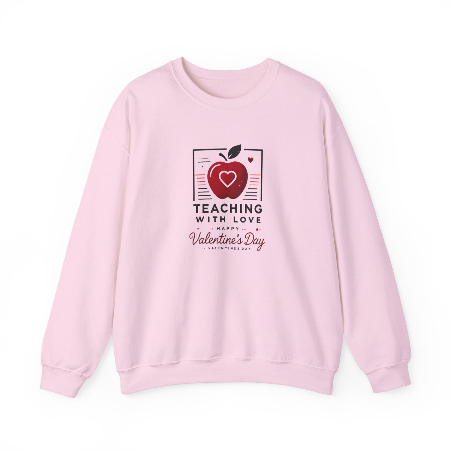Teacher with Love Valentines Day Sweatshirt
