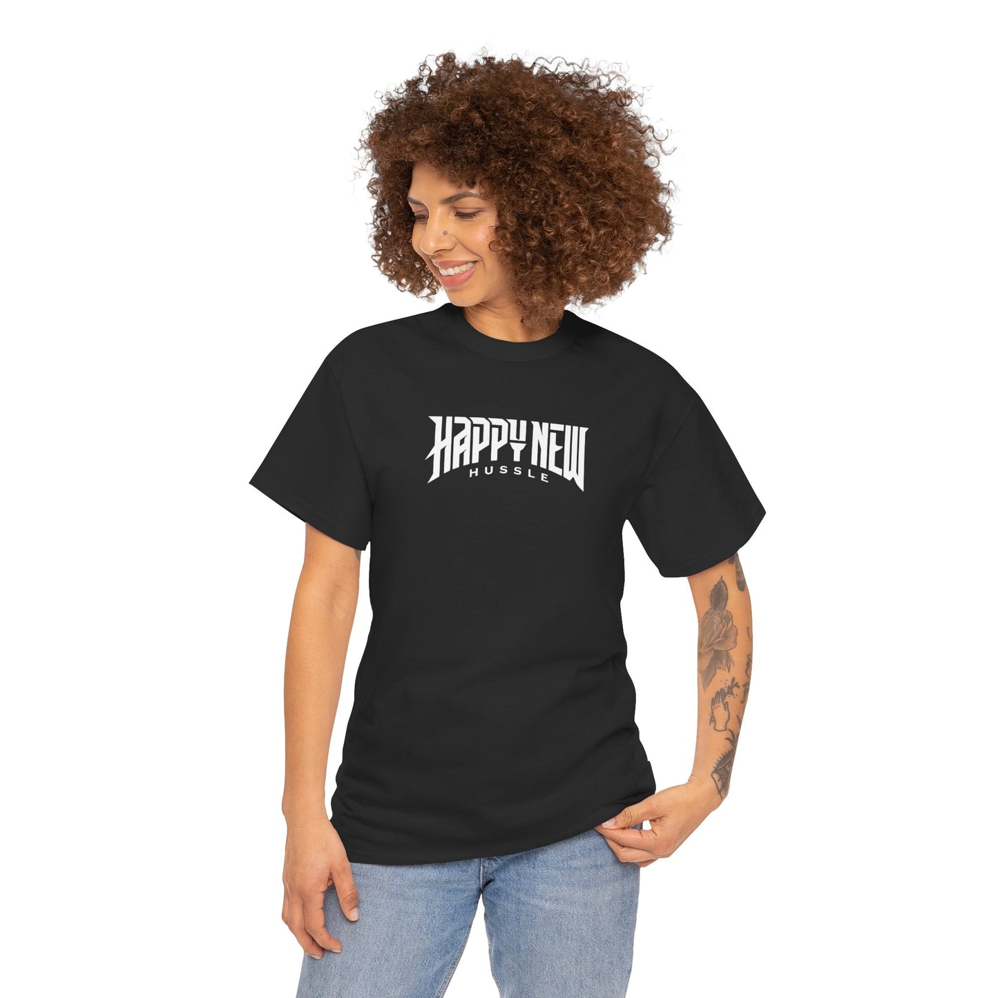 Happy New Year Hussle Cotton T-Shirt Fitspiration