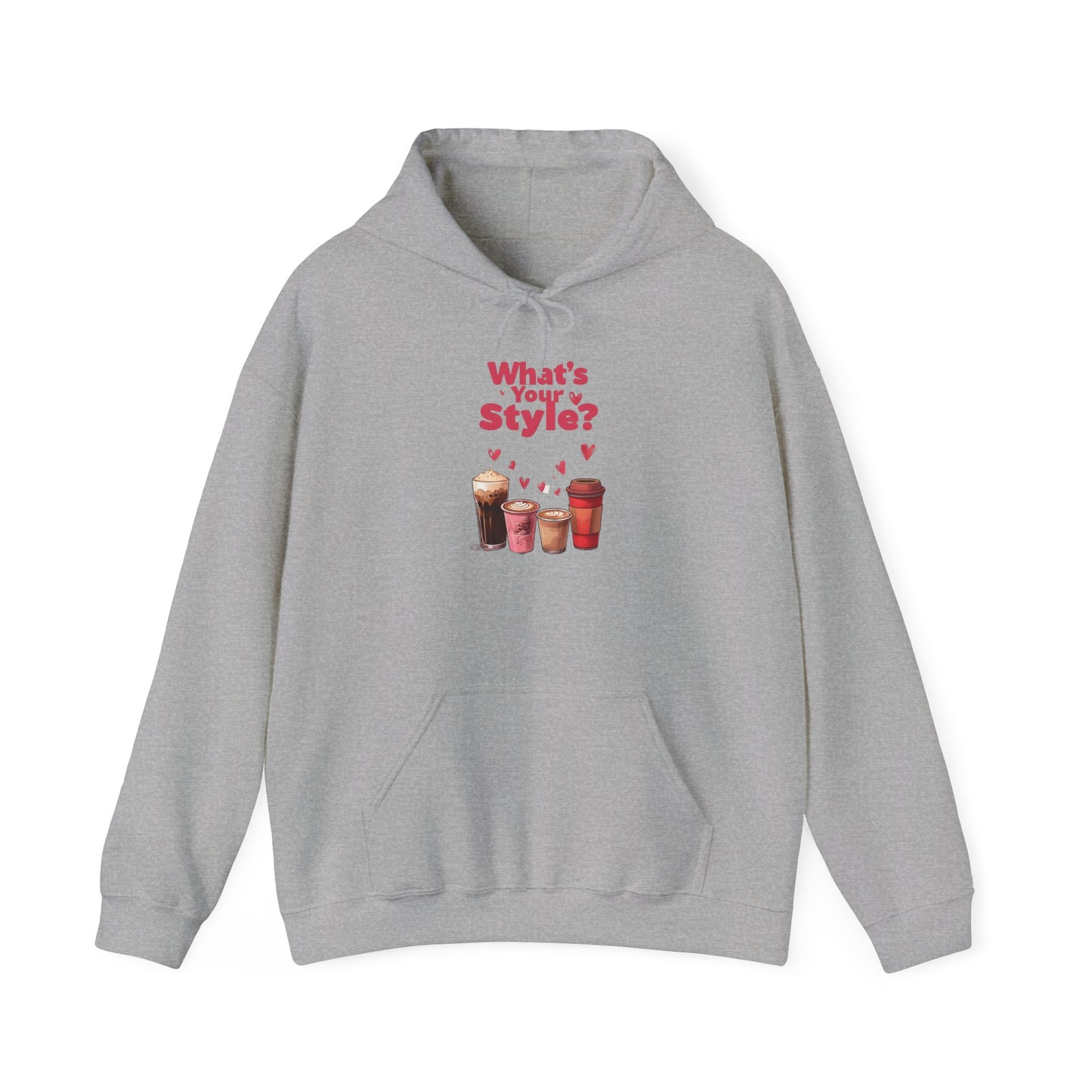 What's Your Style Coffee Hearts Valentines Day Coffee Hoodie