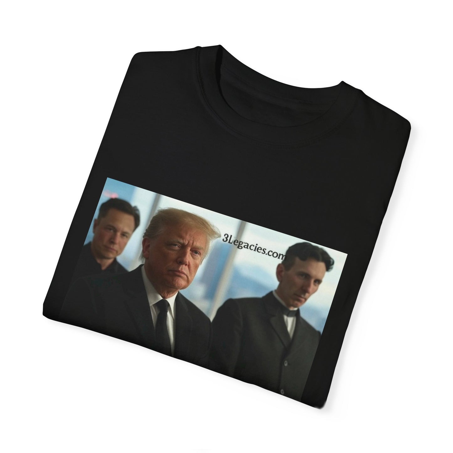 Unisex T-Shirt 3 Legacies Trump Musk Tesla Graphic Tee