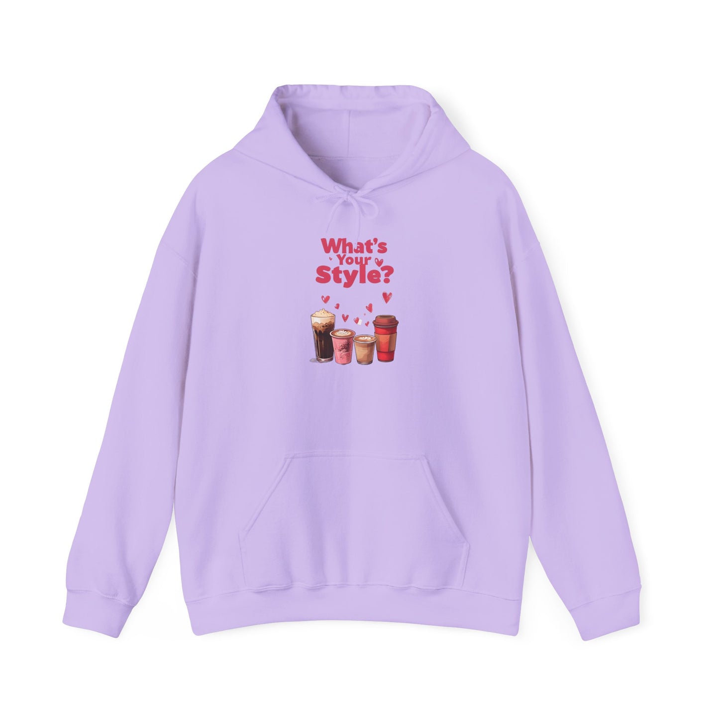 What's Your Style Coffee Hearts Valentines Day Coffee Hoodie