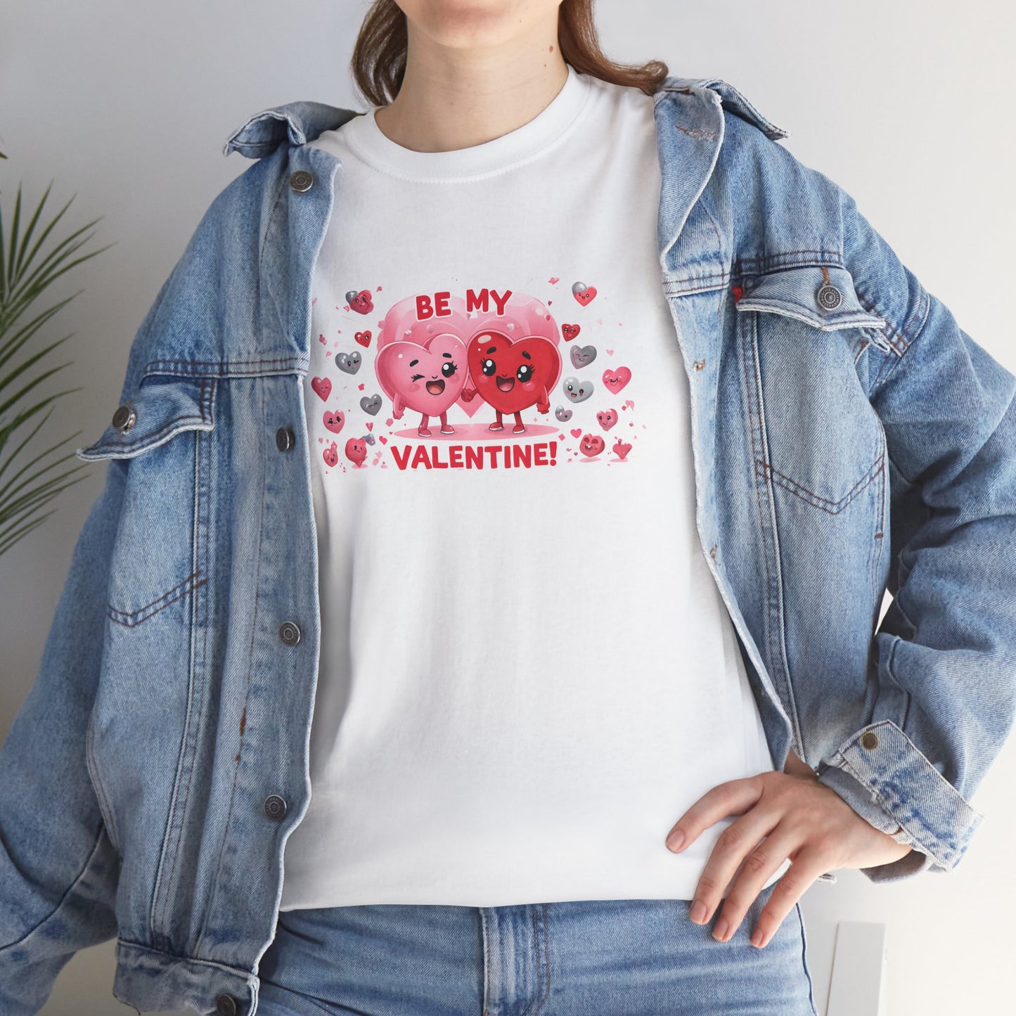 Valentines Day Candy Hearts T-Shirt Cotton Shirt