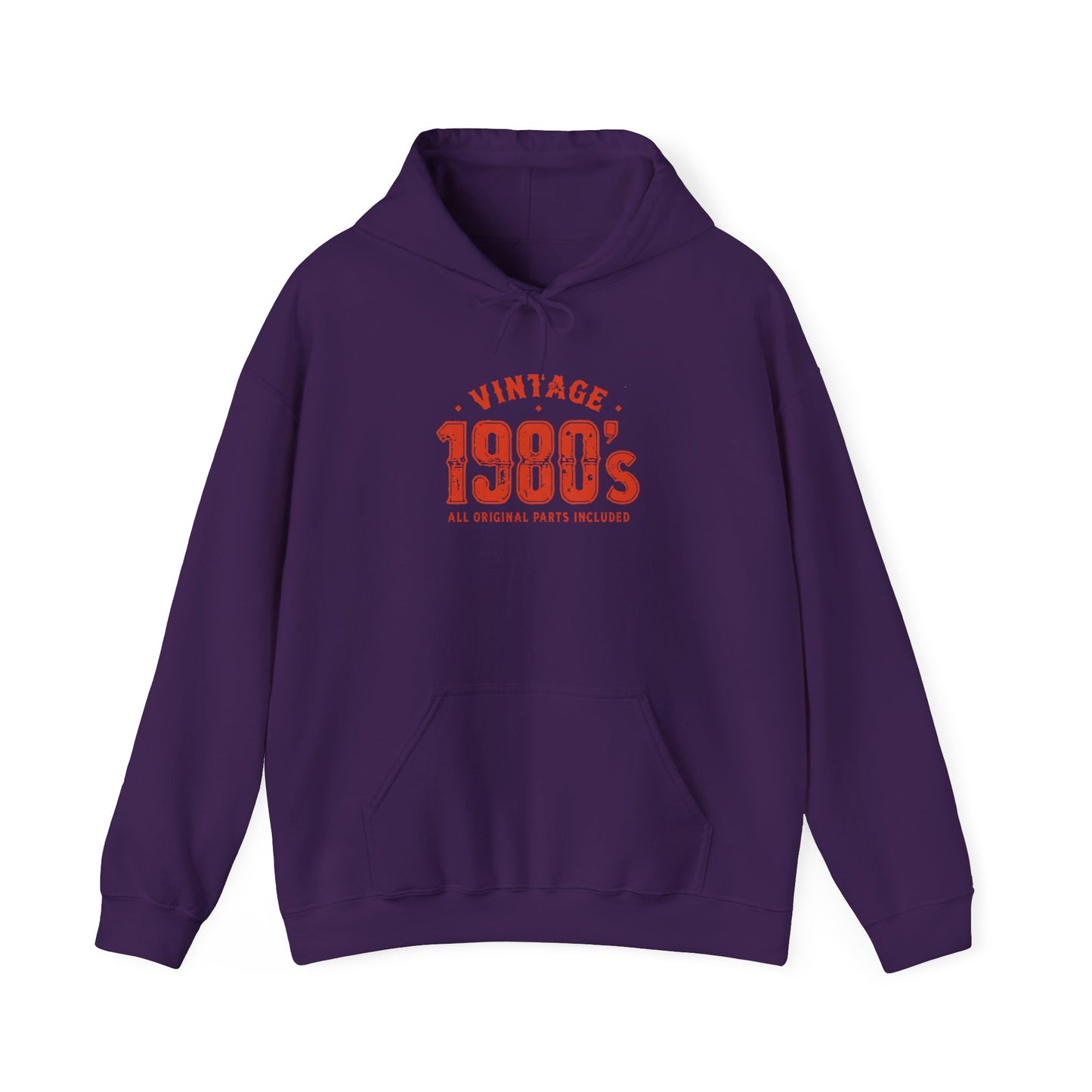 Vintage Retro 1980 Style Hooded Sweatshirt