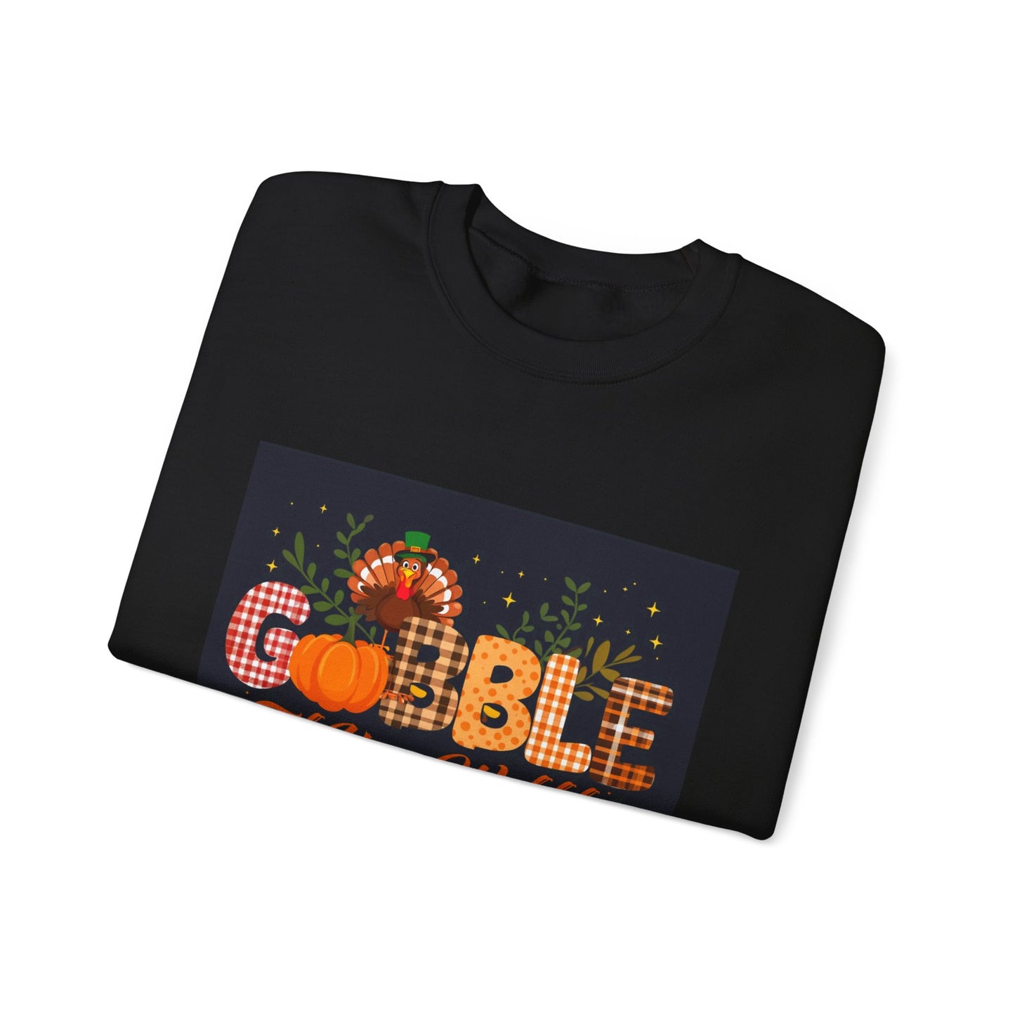 Gobble Till You Wobble Unisex Heavy Blend Crewneck Sweatshirt Printify