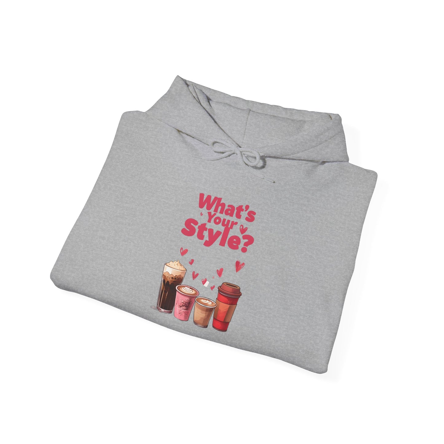 What's Your Style Coffee Hearts Valentines Day Coffee Hoodie